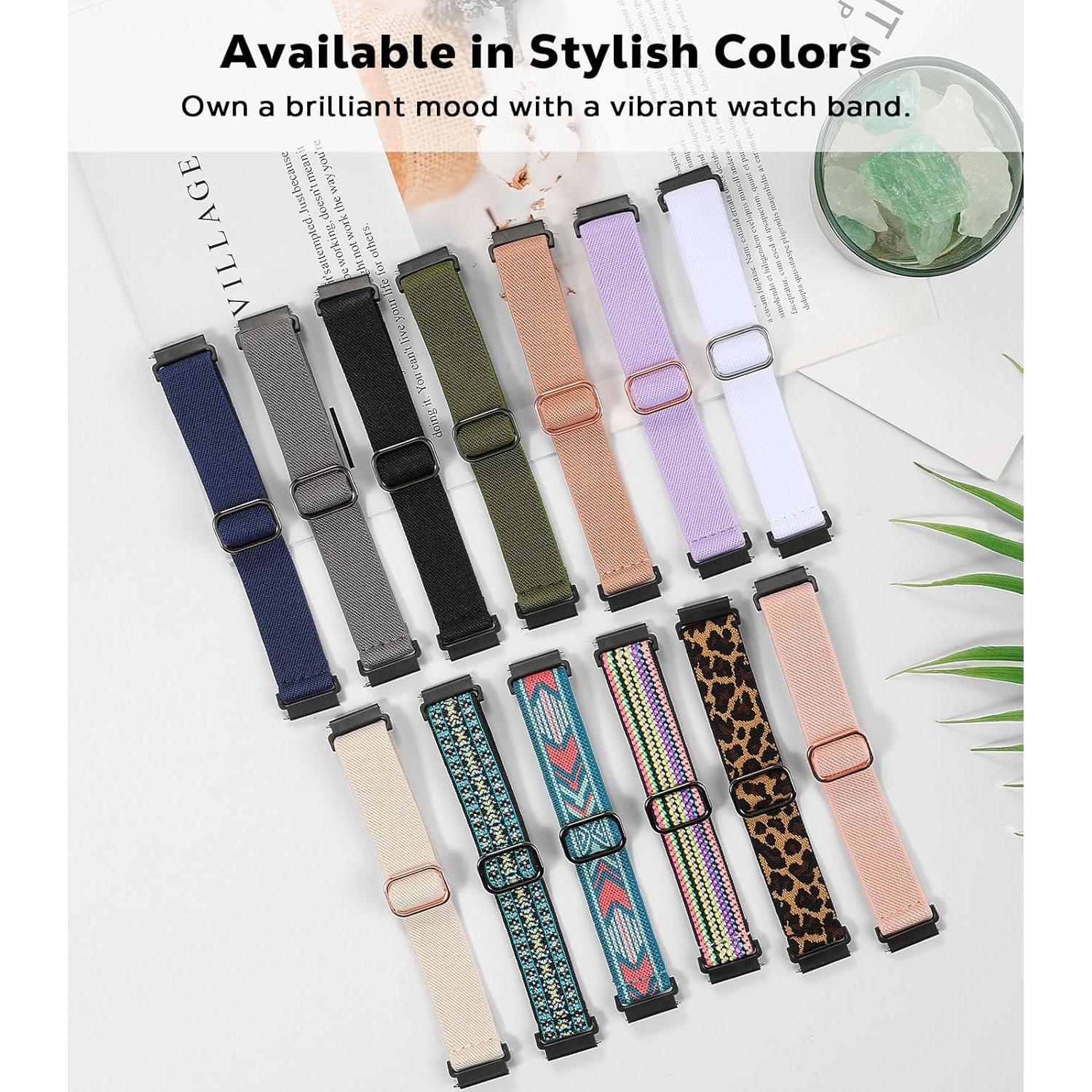 Correa de Nylon Elástico Astorgos para Amazfit 20mm - 3 Unidades