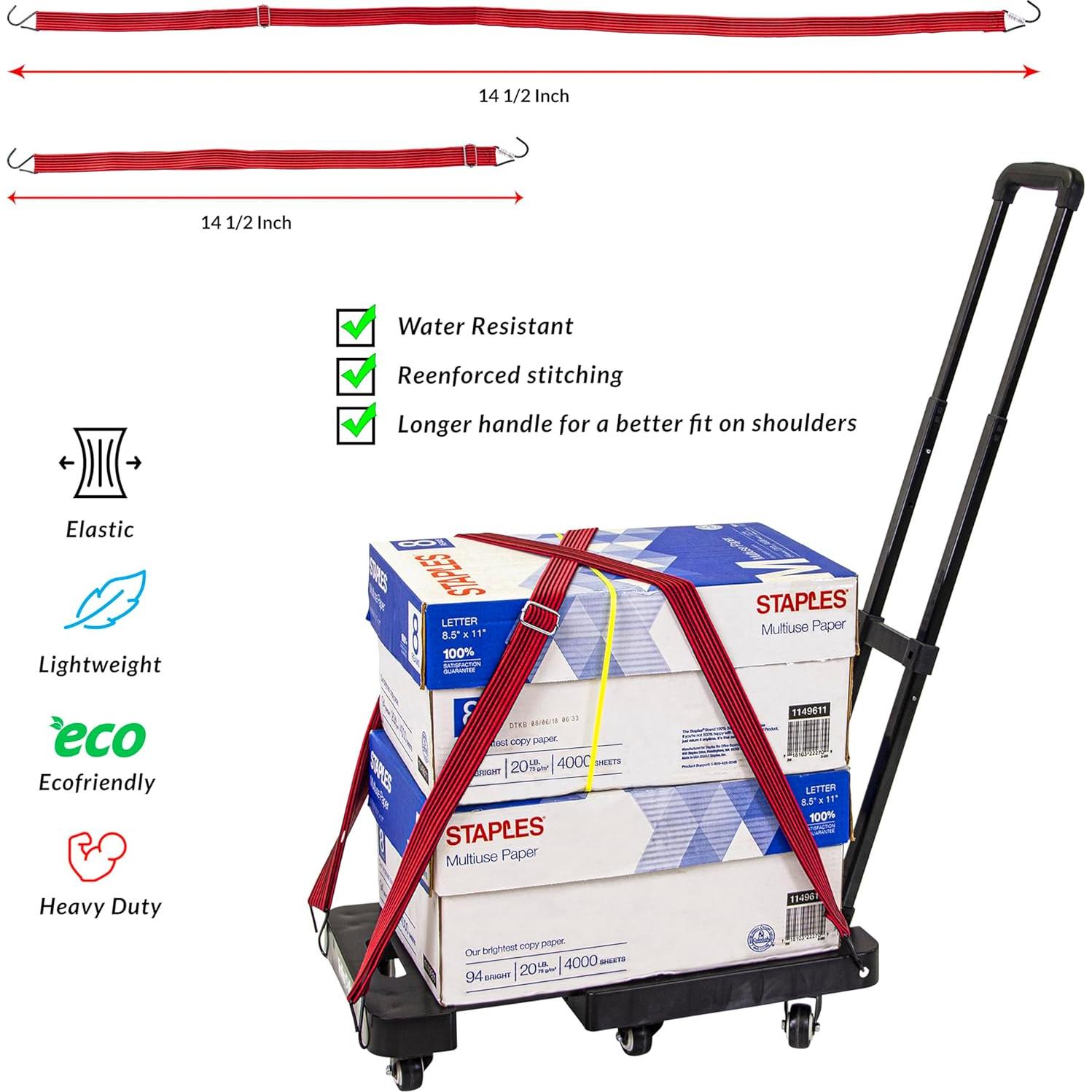 Cuerda Bungee Plana Ajustable dbest 63" con Ganchos Resistente