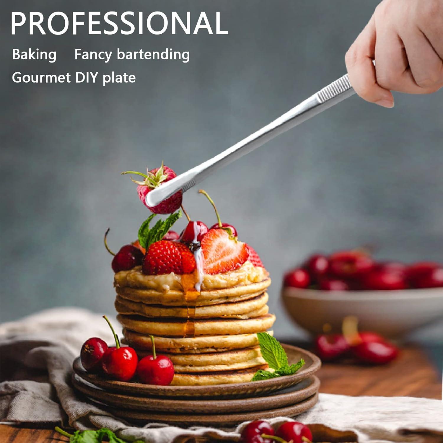 Juego de Pinzas de Cocina 4 Piezas Acero Inoxidable Tangoowal