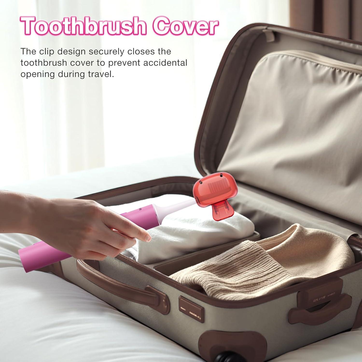 Cepillo de Dientes Eléctrico BABONIR TBM10T Rosa con 8 Cabezas