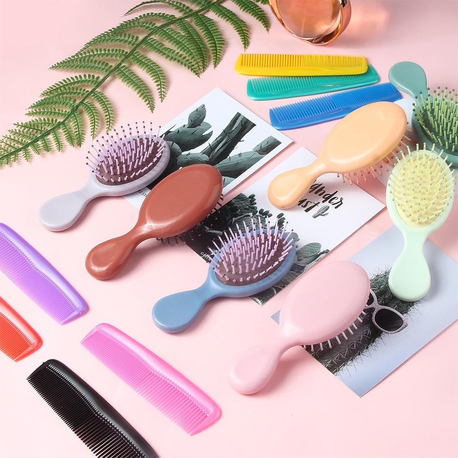 Mini Cepillo para Cabello ANSLCA 28 Paquete Viaje Colorido