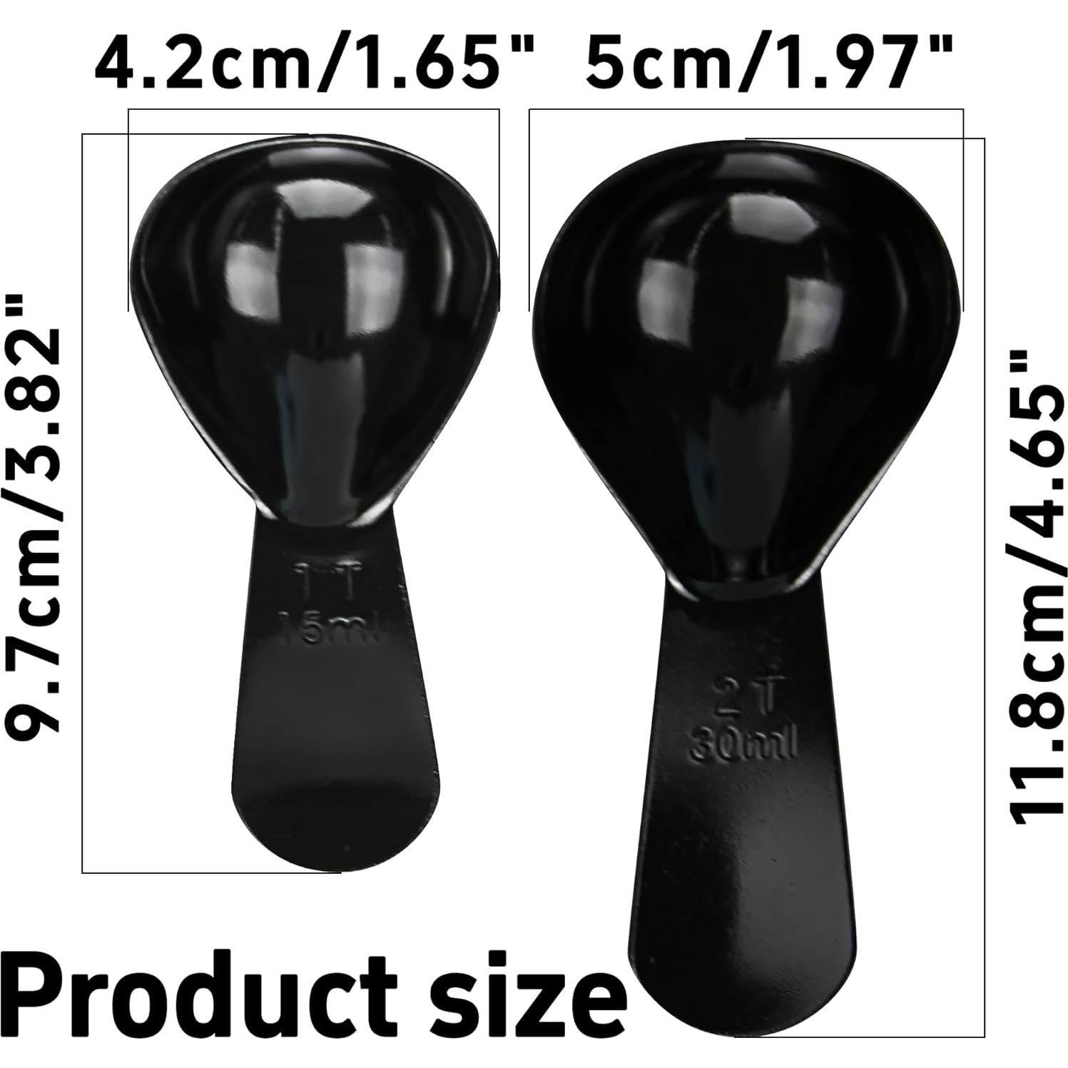 Juego de Cucharas Medidoras Acero Inoxidable LVYKING 15ml 30ml