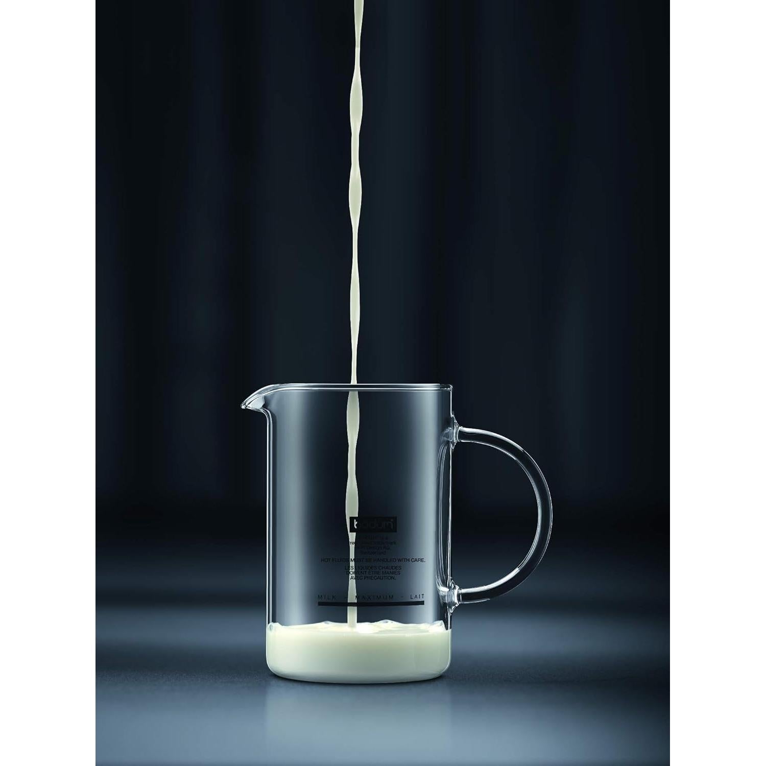 Espumador de Leche Manual Bodum Latteo 0.24L Negro
