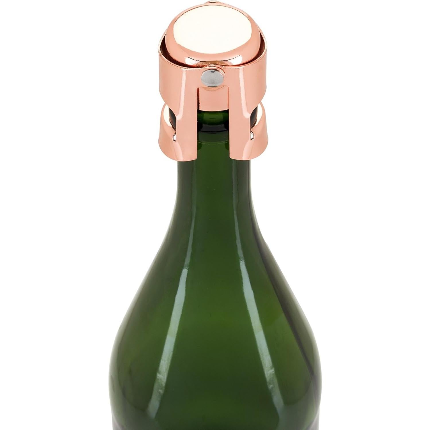 Tapón de Champagne Twine de Acero Inoxidable y Silicona