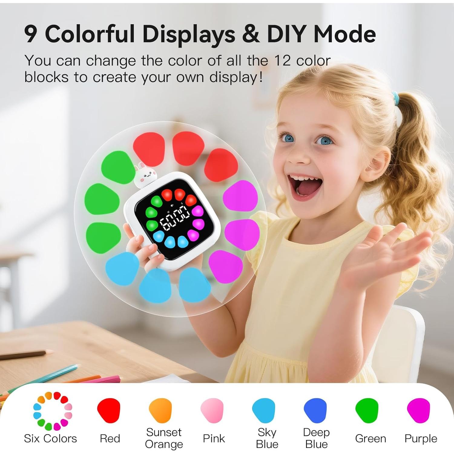 Temporizador Visual Digital Yunbaoit VT11 para Niños 99 Minutos