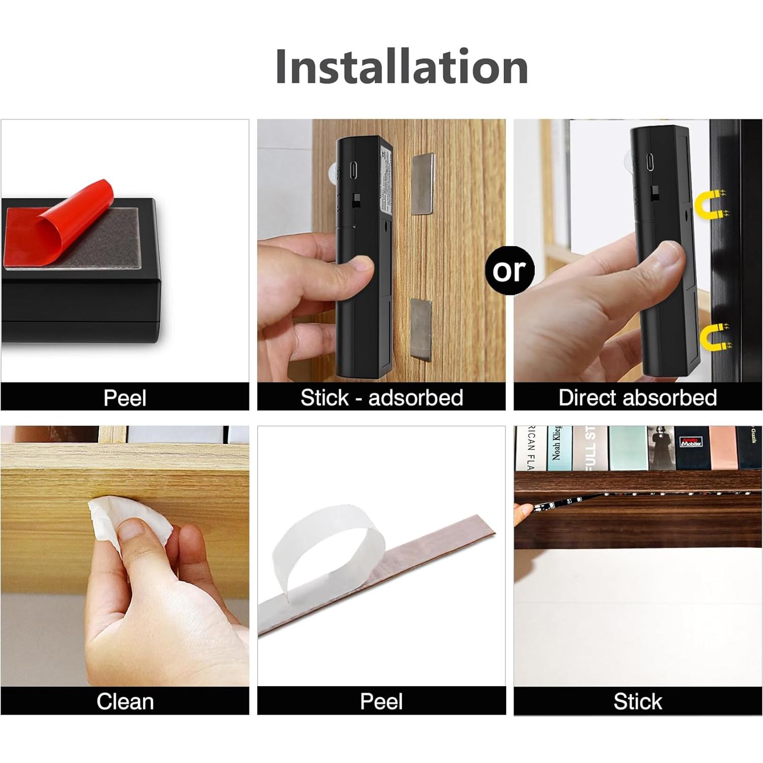 Luz de tira LED WOBANE 2m con sensor de movimiento 2700K