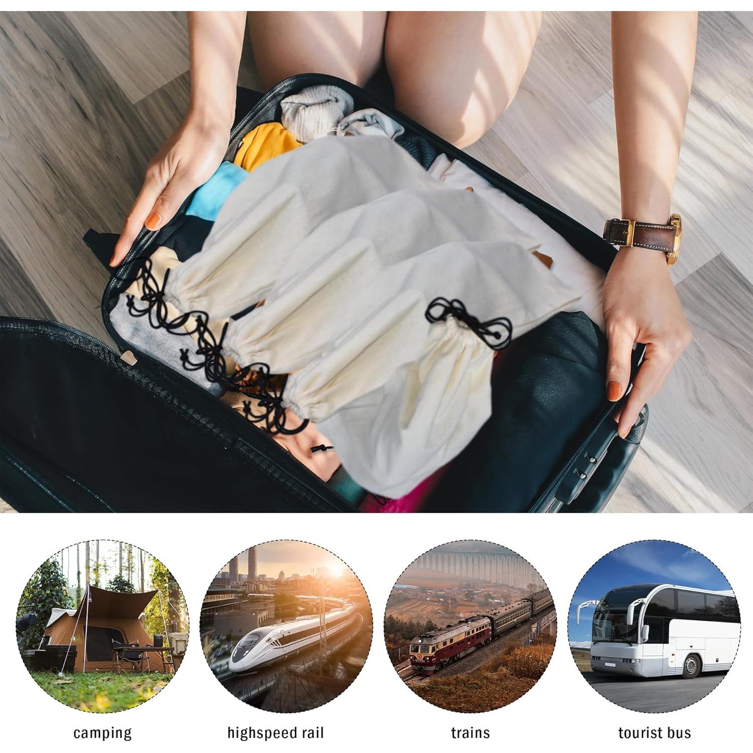 Bolsas para Zapatos de Viaje GONGKANGYUAN Pack de 4 43x20cm