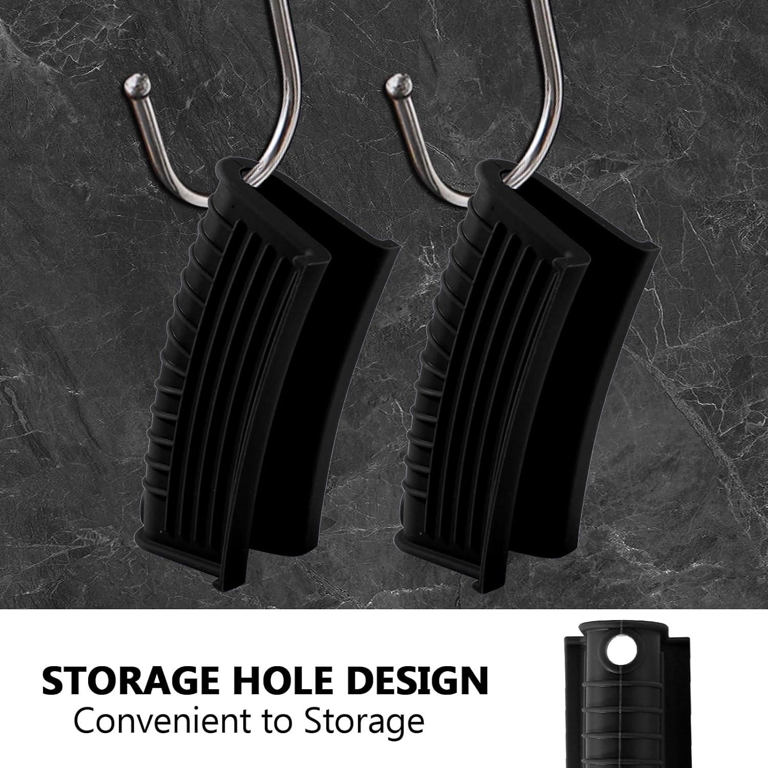 Paquete de 2 Sujetadores de Mango de Silicona Bonsicoky - Antideslizante y Resistente al Calor