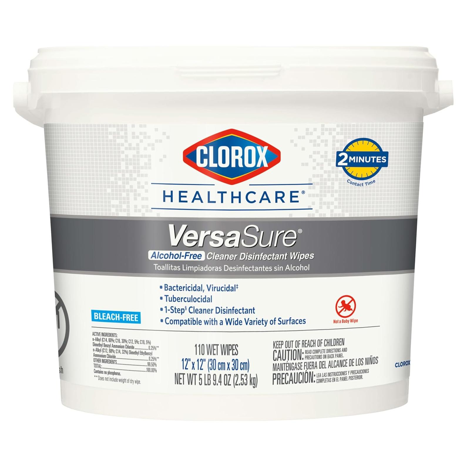 Toallitas Desinfectantes Clorox Healthcare VersaSure 110 Unidades