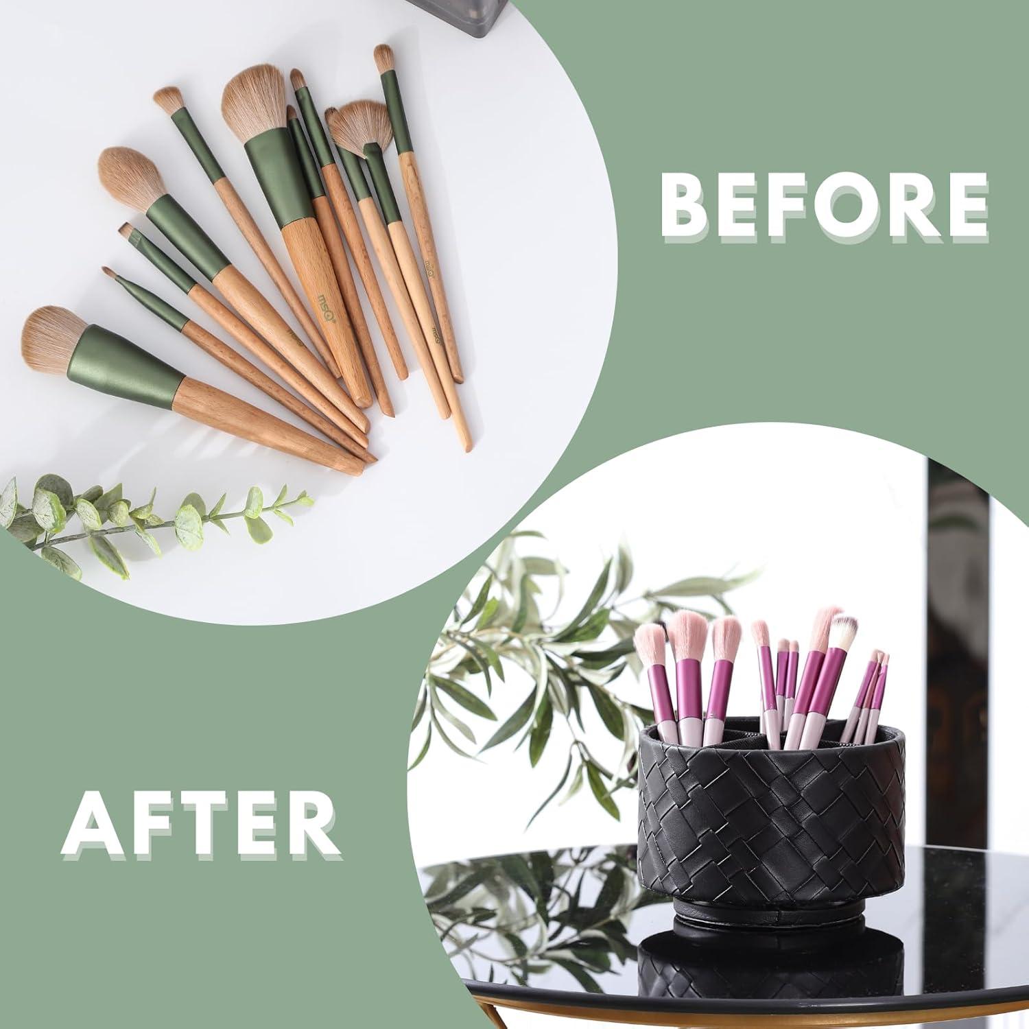 Caddy Organizador de Escritorio LINKWELL Cuero PU 4 Compartimentos