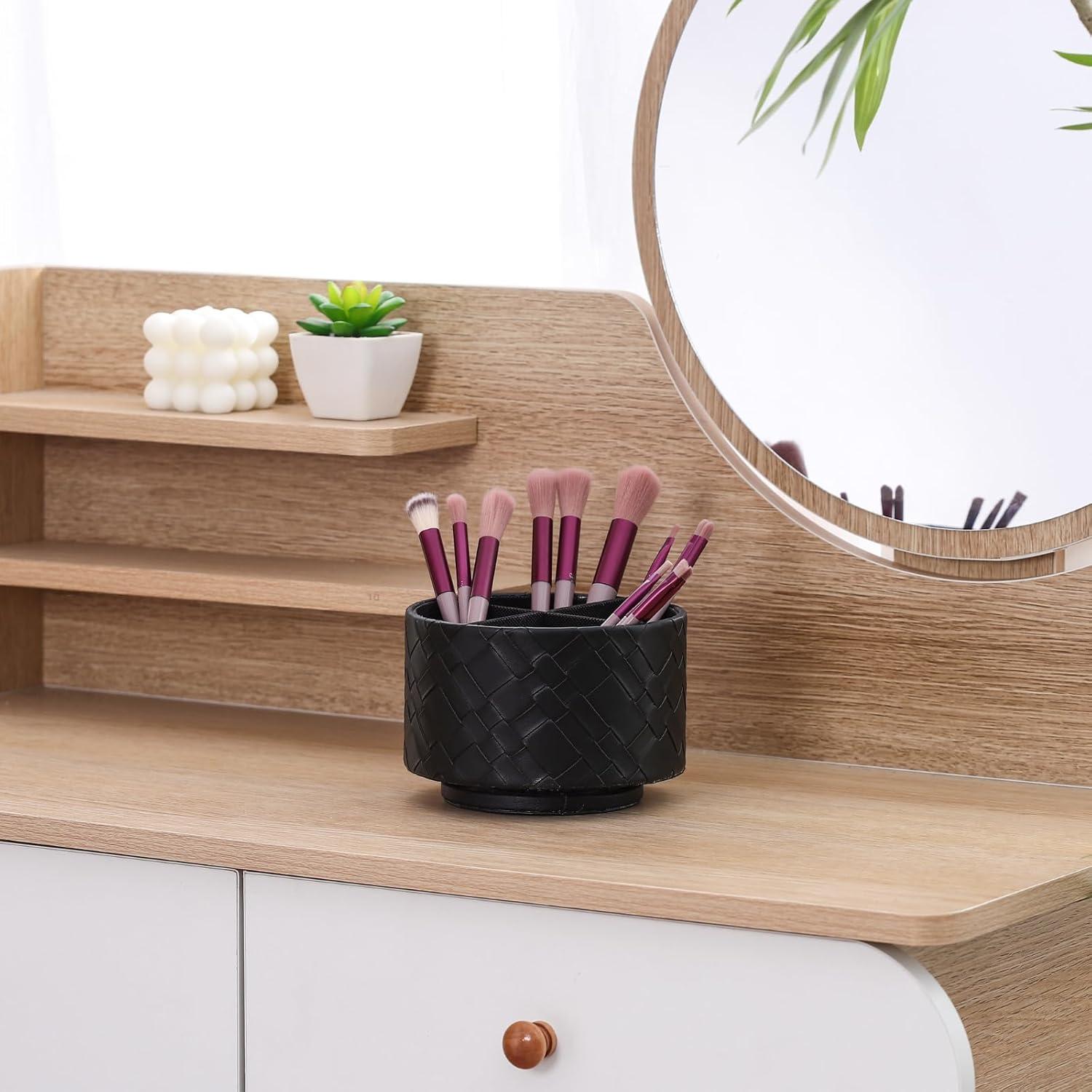 Caddy Organizador de Escritorio LINKWELL Cuero PU 4 Compartimentos