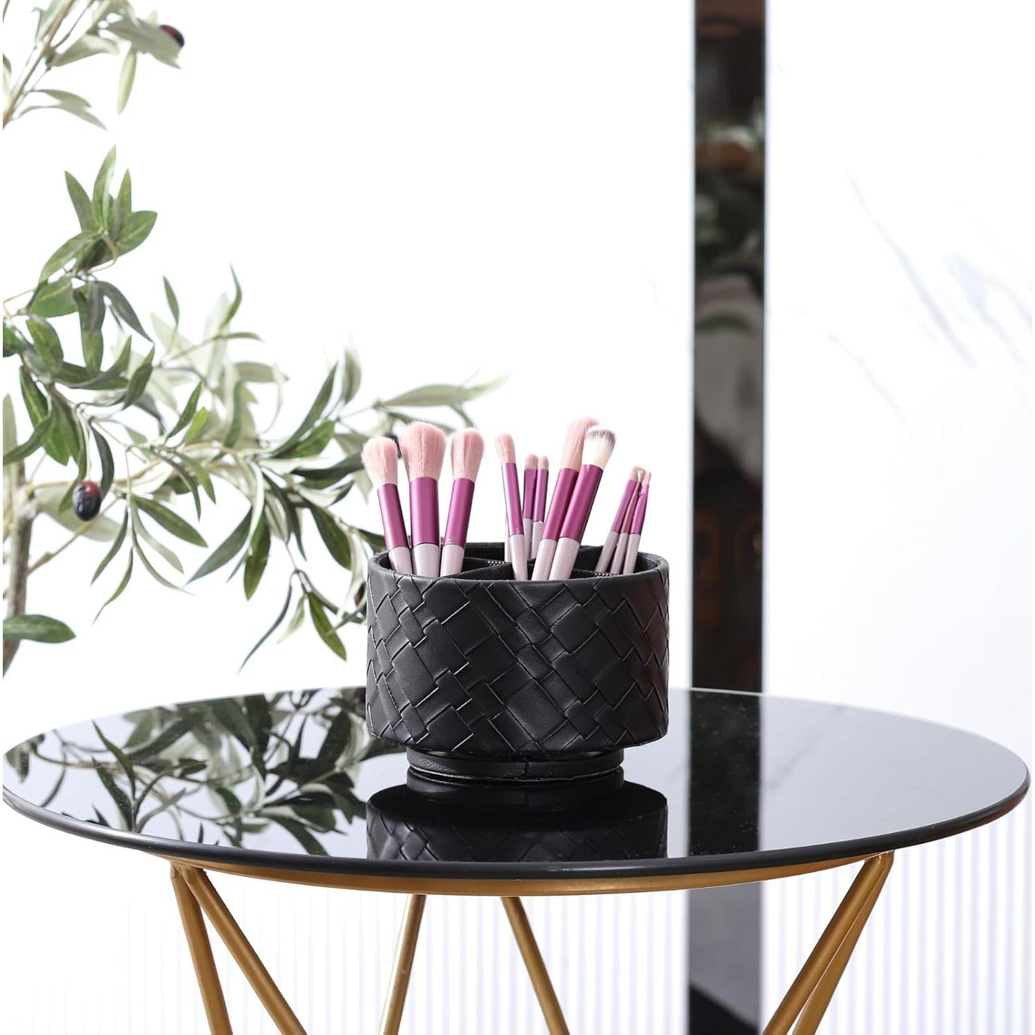 Caddy Organizador de Escritorio LINKWELL Cuero PU 4 Compartimentos