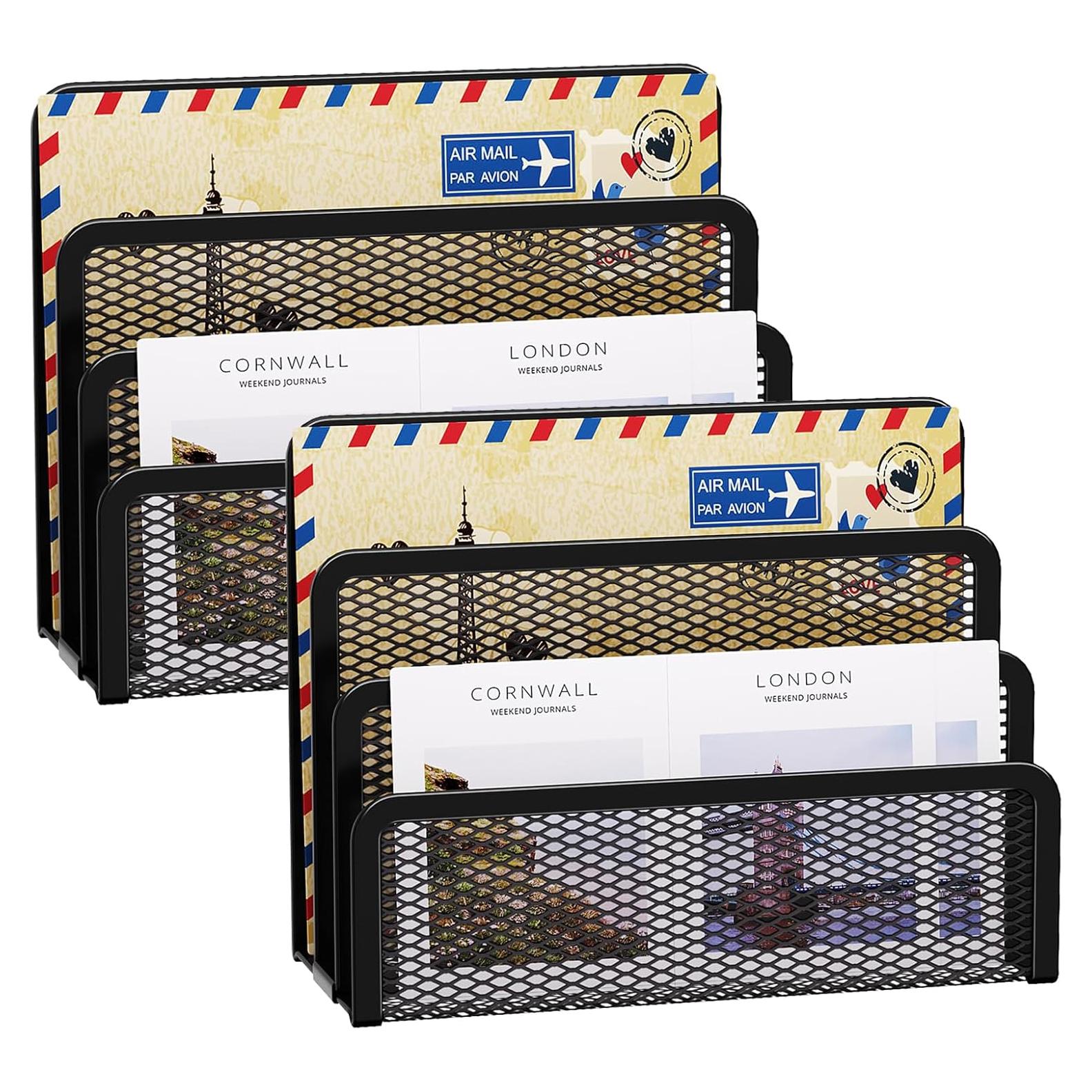 Organizador de Correo Marbrasse de Metal 3 Compartimentos 2P