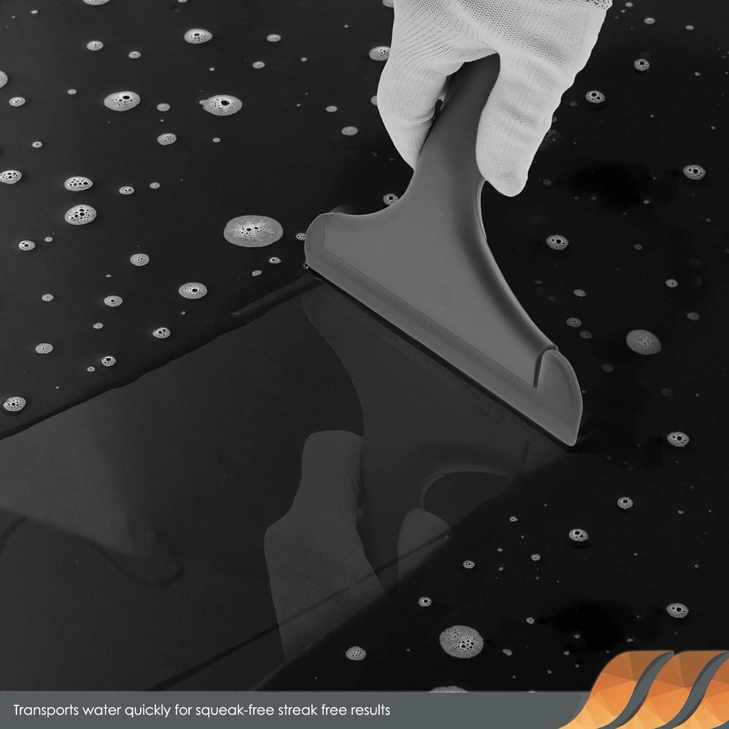 Limpiador de Ventanas EHDIS 12.7 cm y 15 cm Silicona Ergonómico