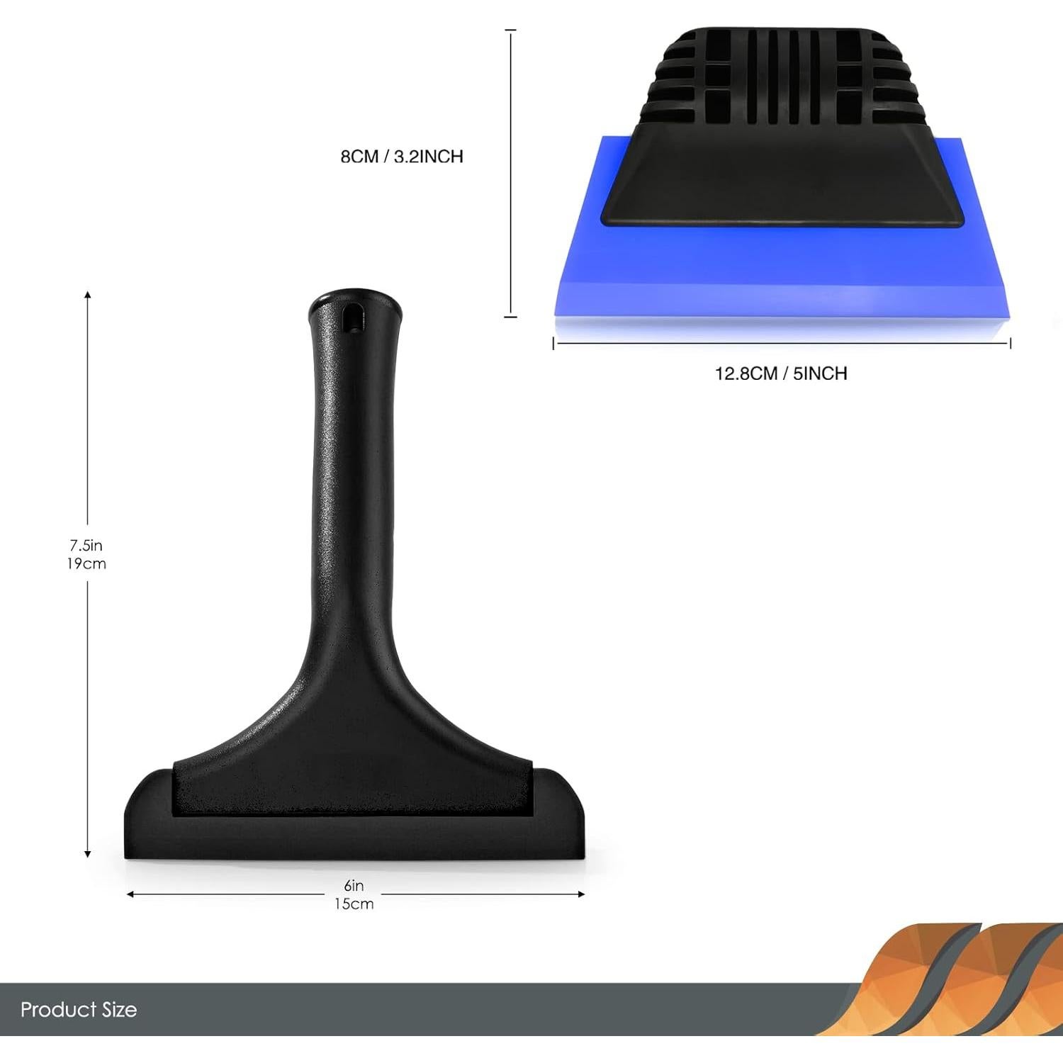 Limpiador de Ventanas EHDIS 12.7 cm y 15 cm Silicona Ergonómico
