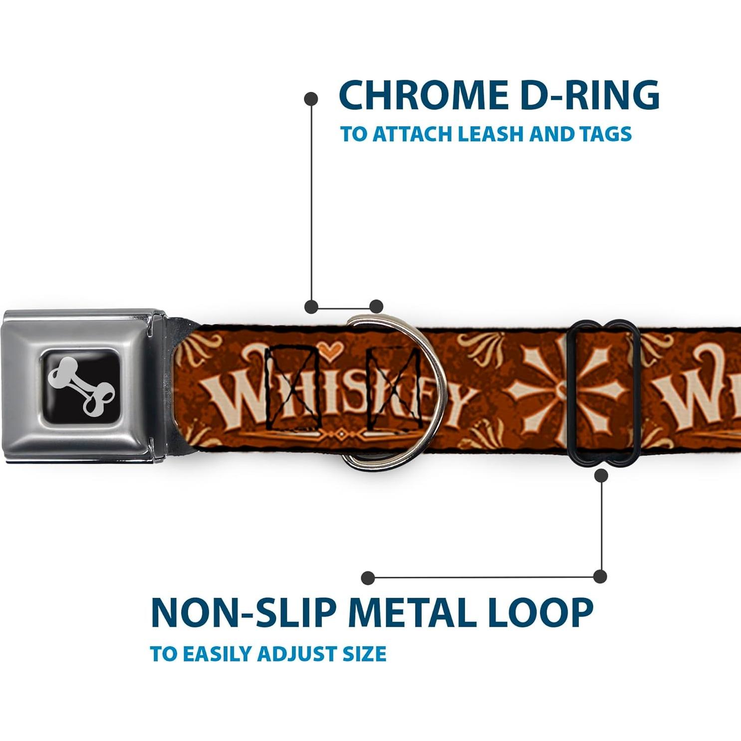 Collar para Perros Buckle-Down 24.1-33 cm Hebilla Seguridad