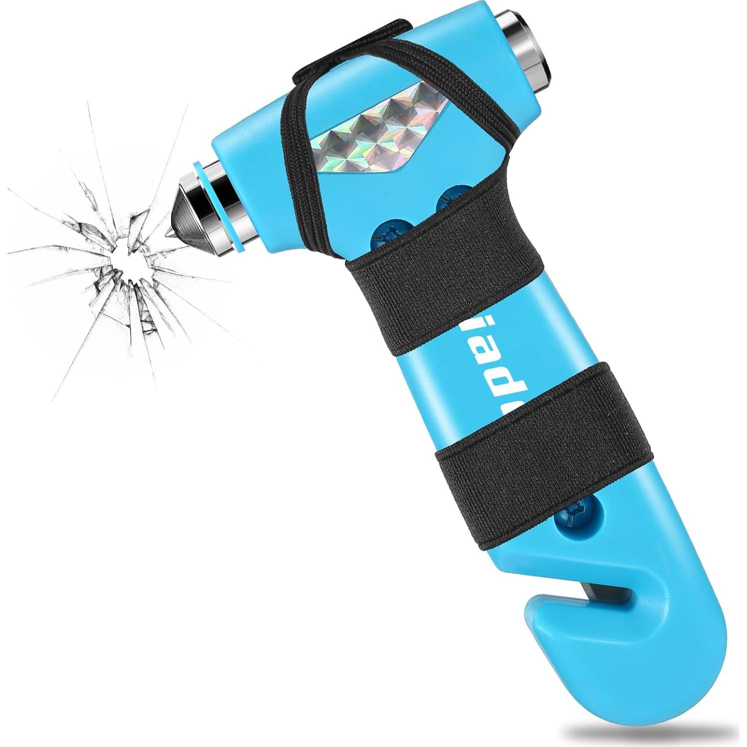 Martillo de Seguridad para Coche Yiader 3 en 1 Azul