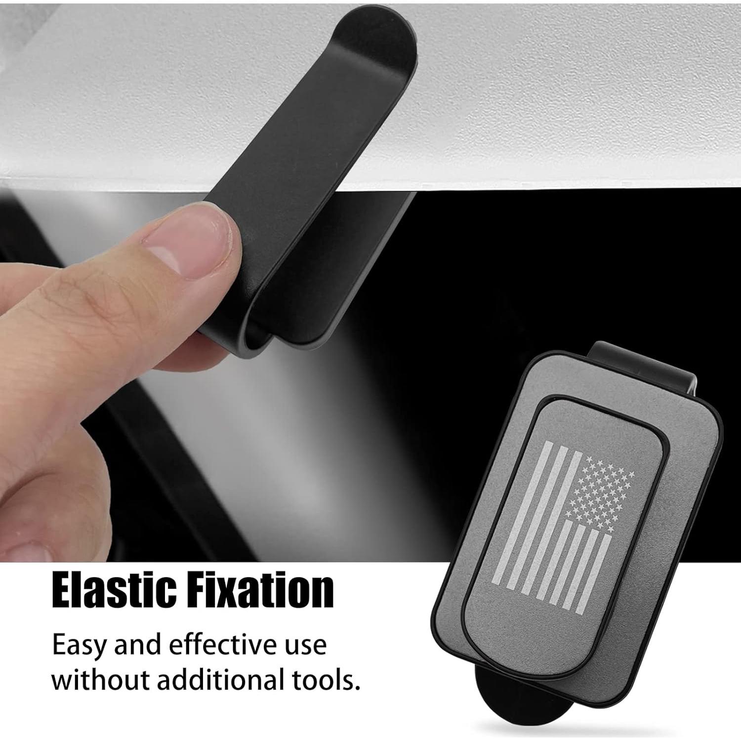 Soporte para Gafas de Visera Stymart - Clip Multifuncional Negro/Gris