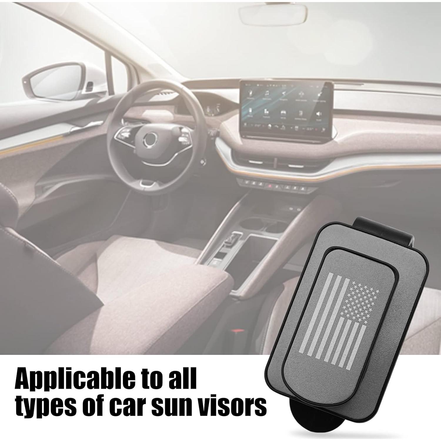 Soporte para Gafas de Visera Stymart - Clip Multifuncional Negro/Gris