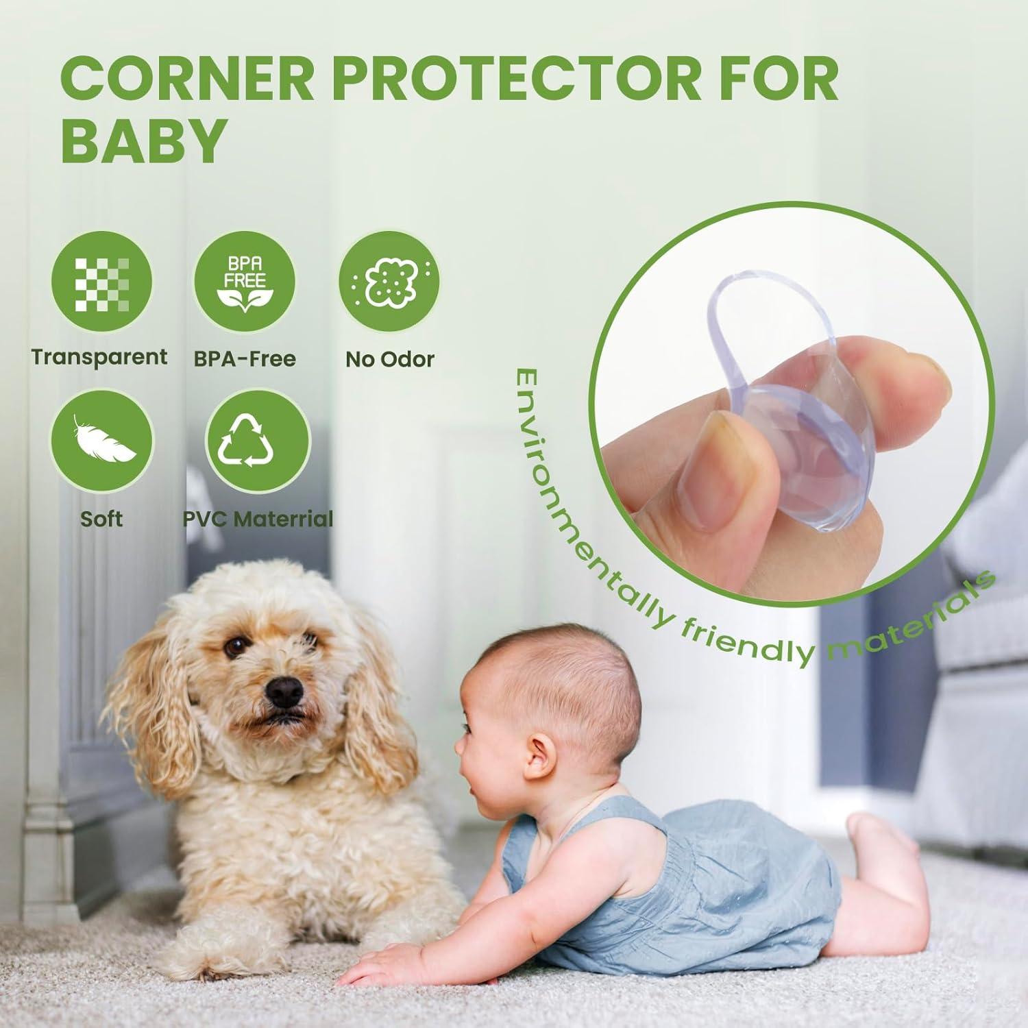 Protectores de Esquinas para Bebés Srnede 16 Piezas PVC Transparente