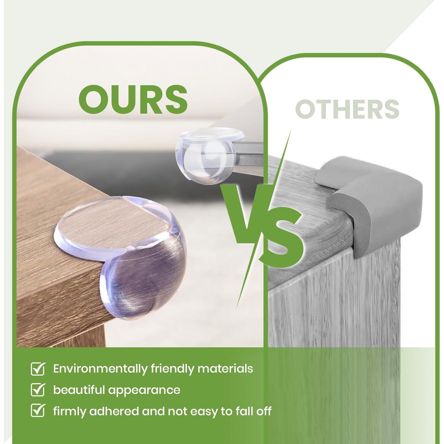 Protectores de Esquinas para Bebés Srnede 16 Piezas PVC Transparente