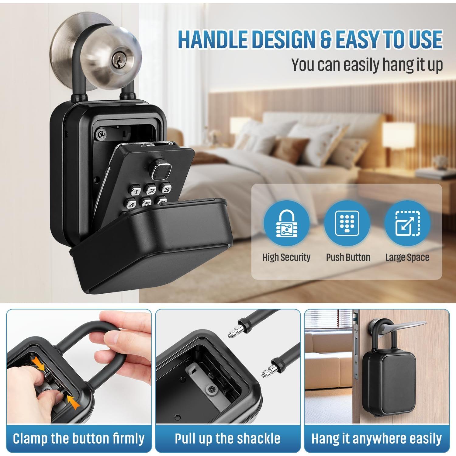 Caja de Llave TEUEN con Combinación 12 Dígitos Resistente al Agua