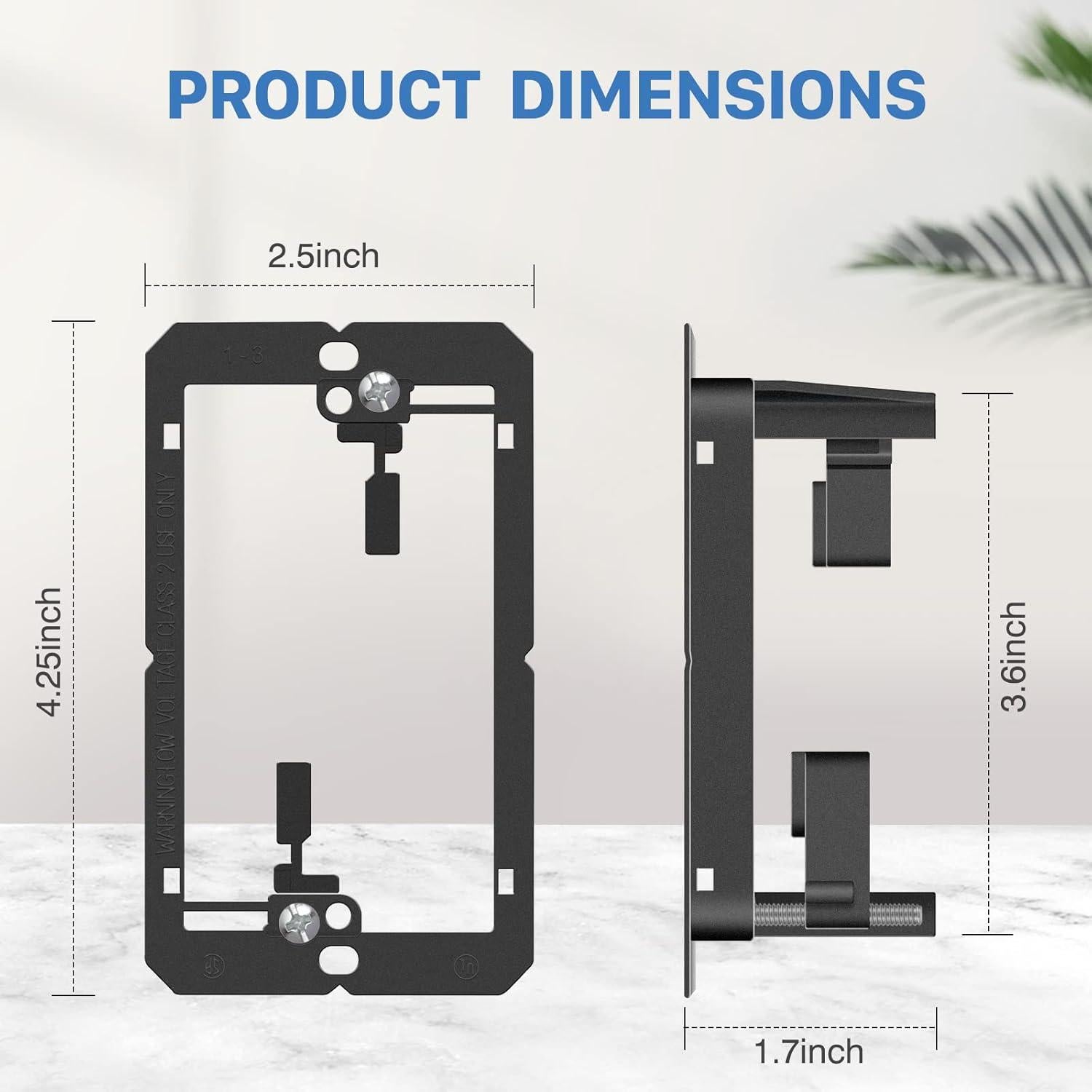 Paquete de 4 Placas de Pared Ethernet Keystone ANONION Cat6