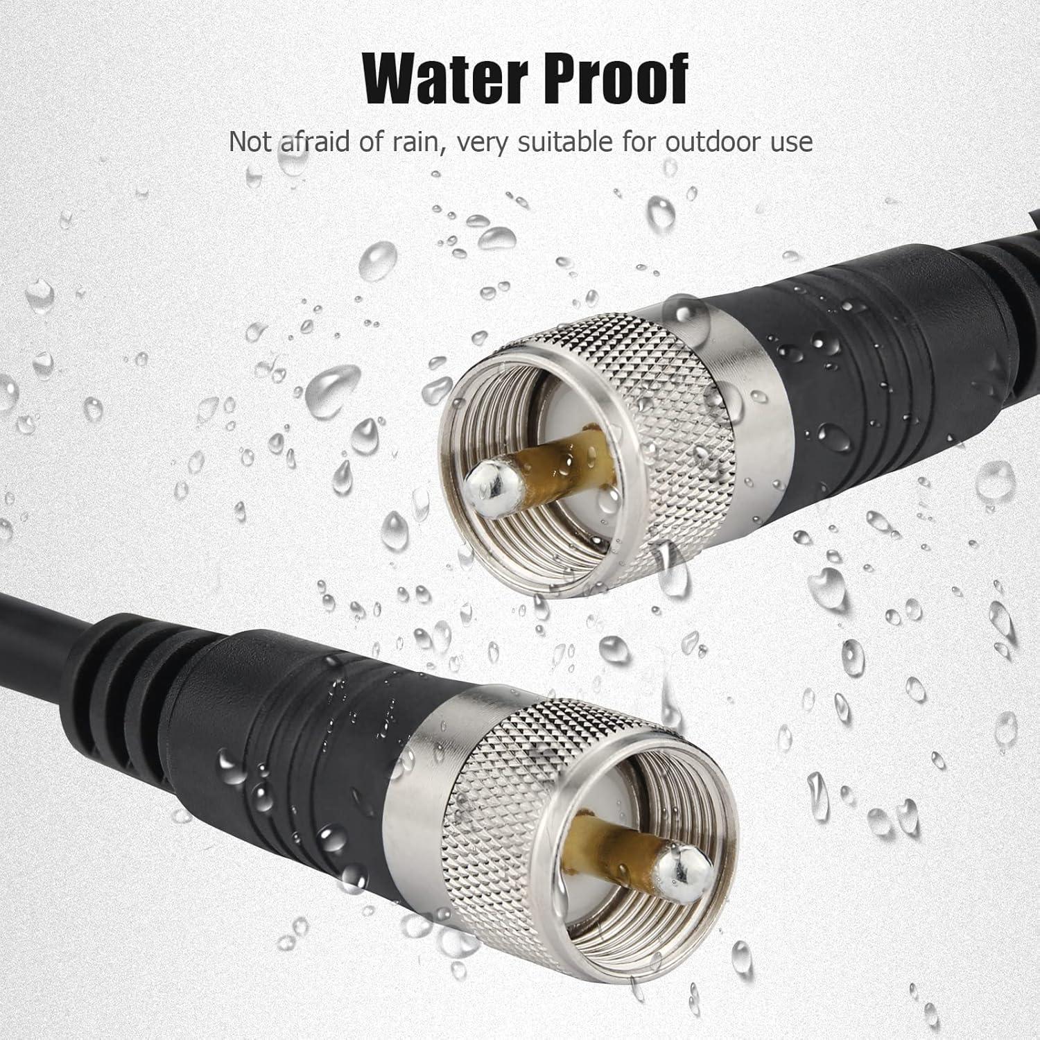 Cable Coaxial RG8X Ullnosoo 0.30m UHF PL259 Macho a Macho