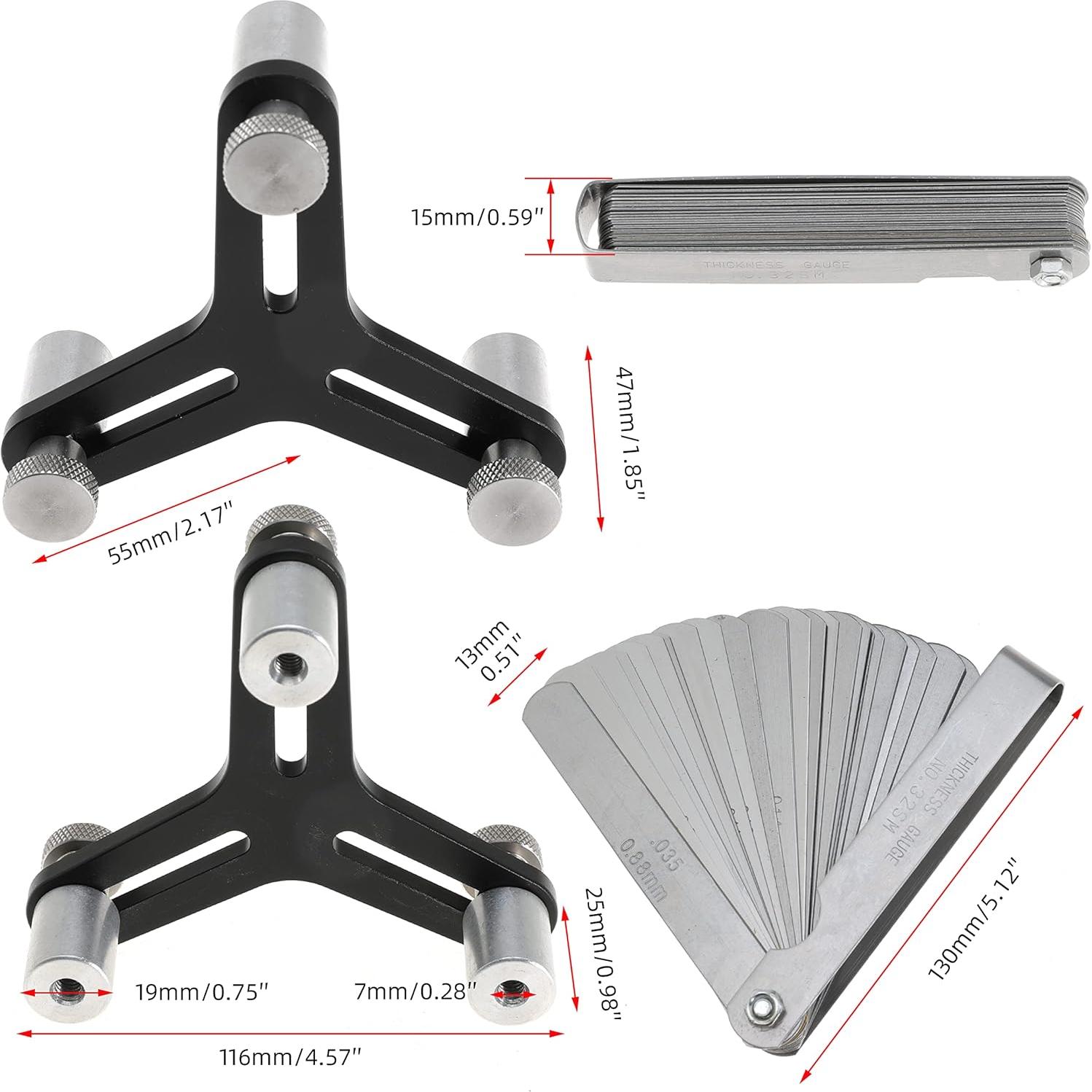 Herramienta Cuadrado Anillos Pistón TUELETFU 2-5 cm 32 Hojas