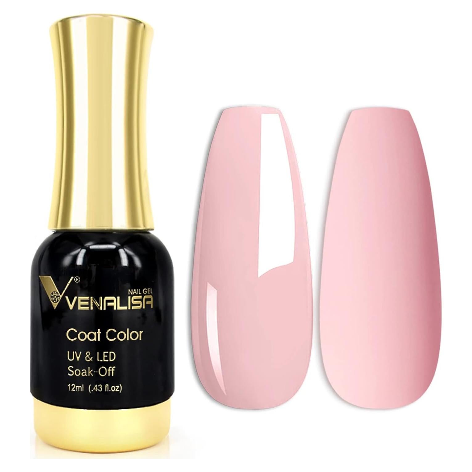Esmalte de Uñas en Gel VENALISA 12ml Rosa Nude Soak Off