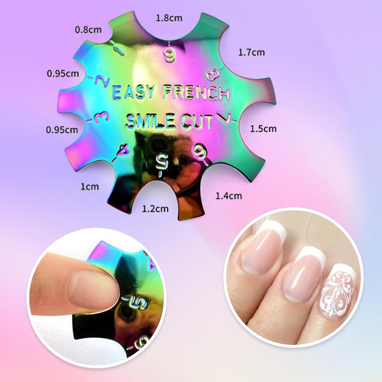 Cortador de Uñas Profesional Honey Joy Arcoíris 1-9 Tamaños