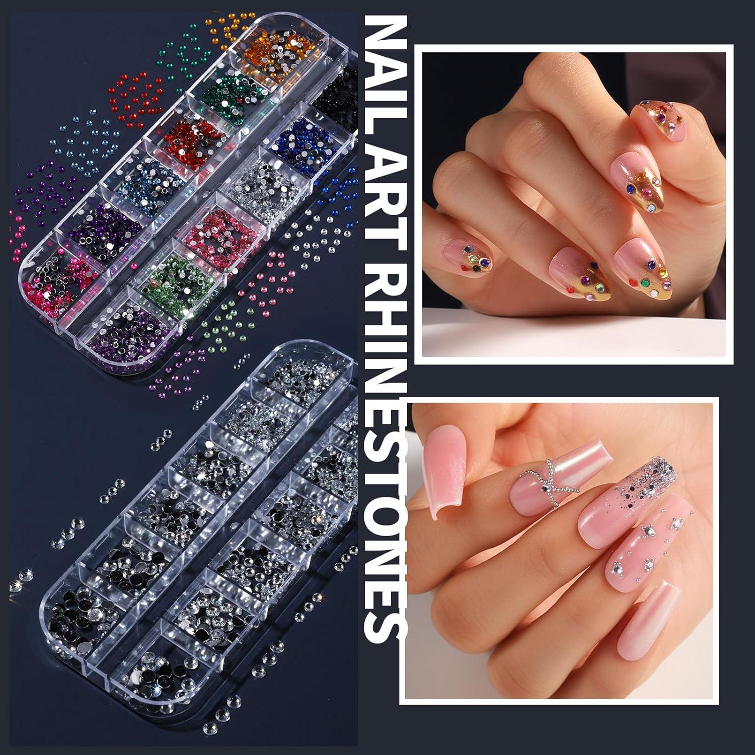 Kit de Arte de Uñas FANDAMEI - 15 Pinceles + Decoraciones