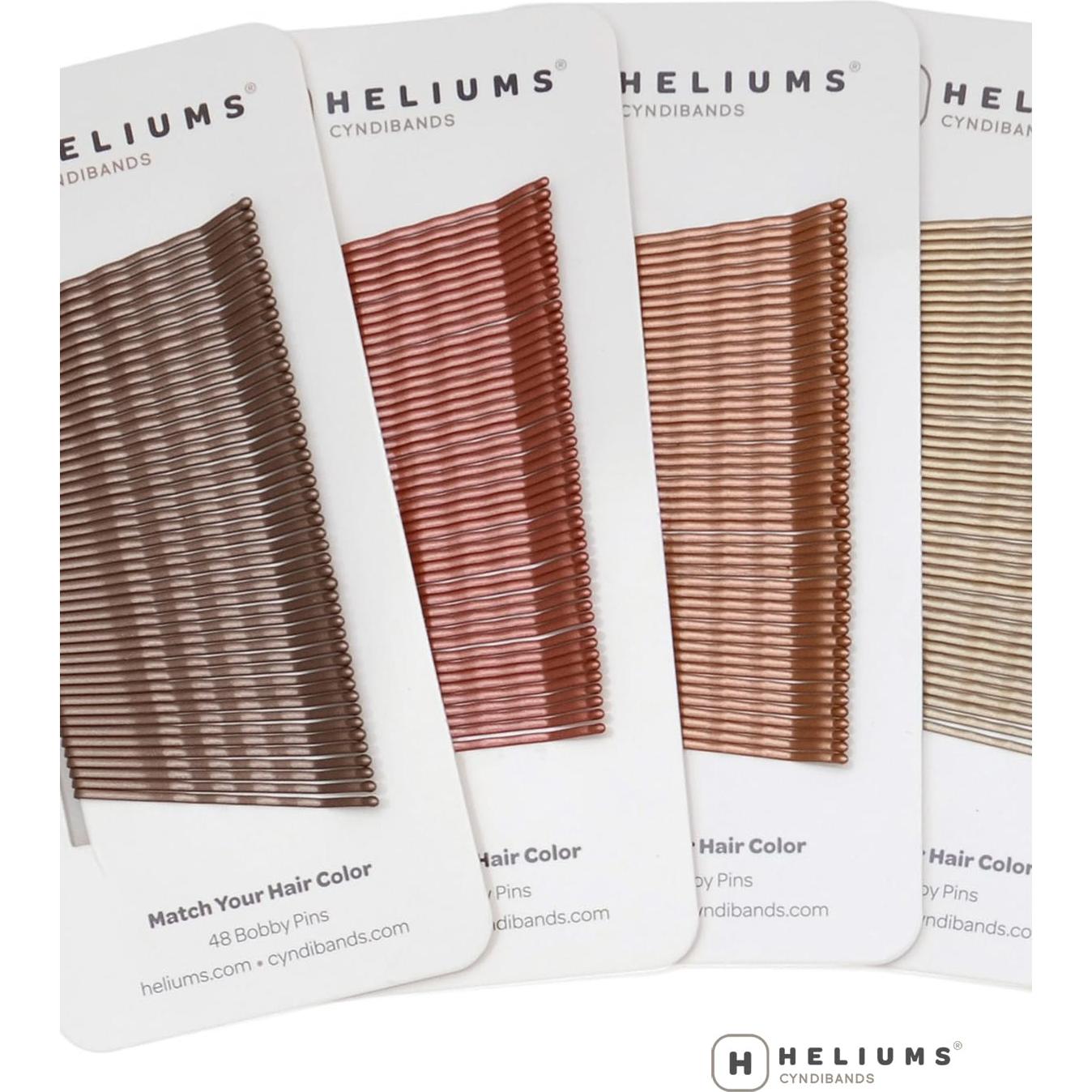 Horquillas Onduladas Heliums Rojo Castaño 5.08 cm - 48 Unidades