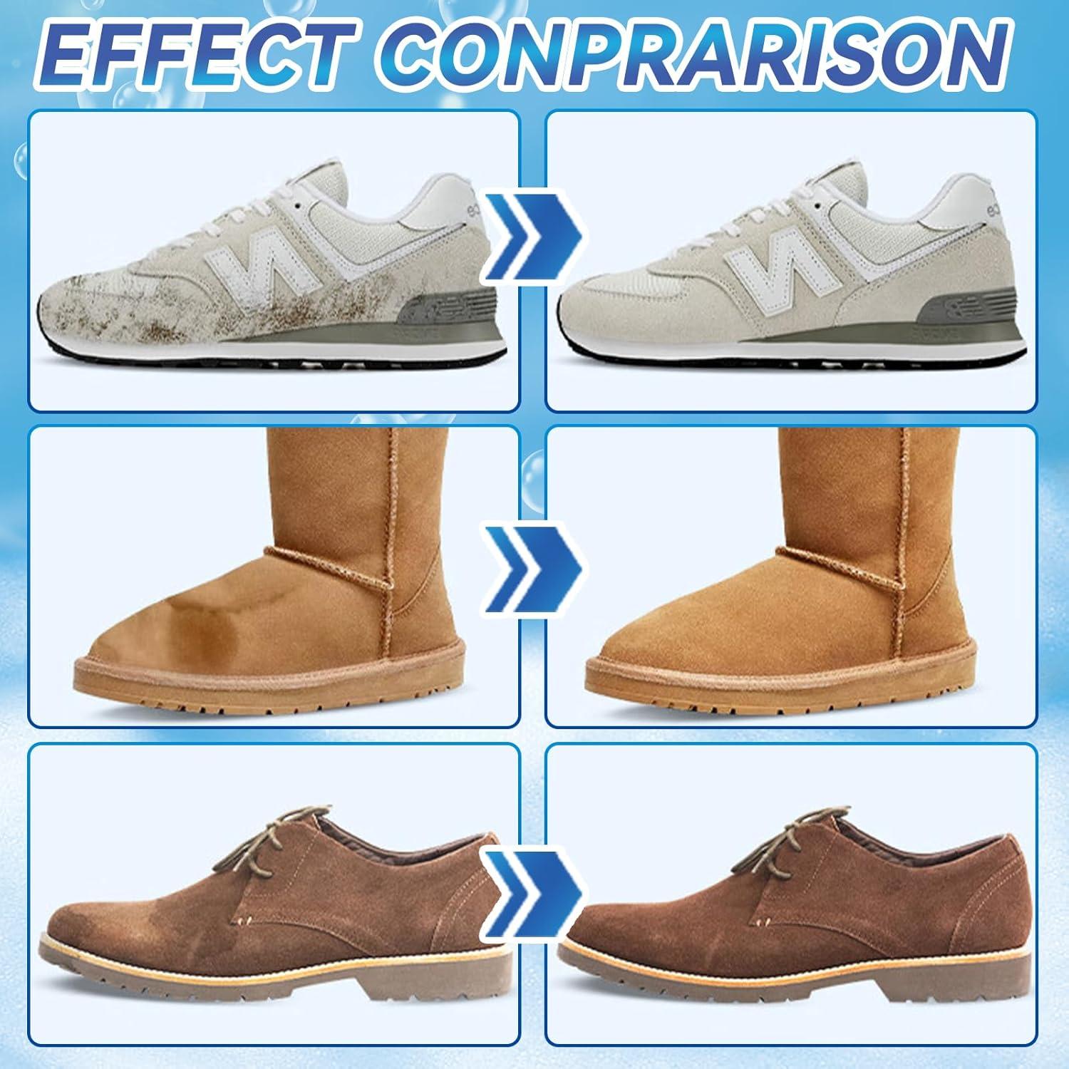 Limpiador de Ante y Nubuck con Cepillo - Kit de Limpieza Oro