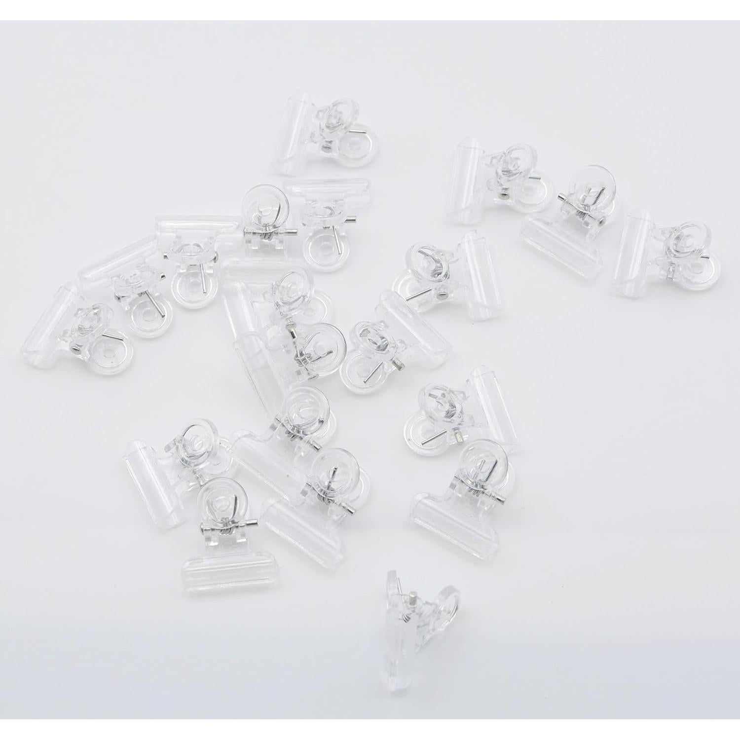 Clips de Papel Acrílicos YIKANGHENG Transparentes 20 Pcs