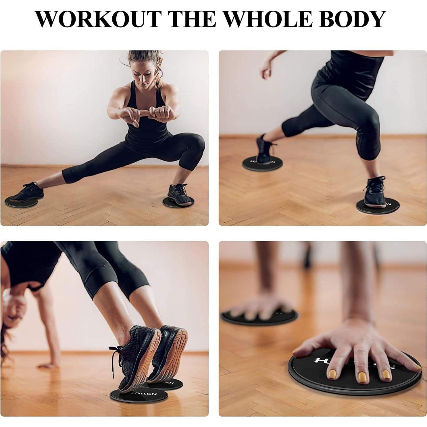 Deslizadores de Núcleo Hurdilen - Discos de Ejercicio Doble Cara