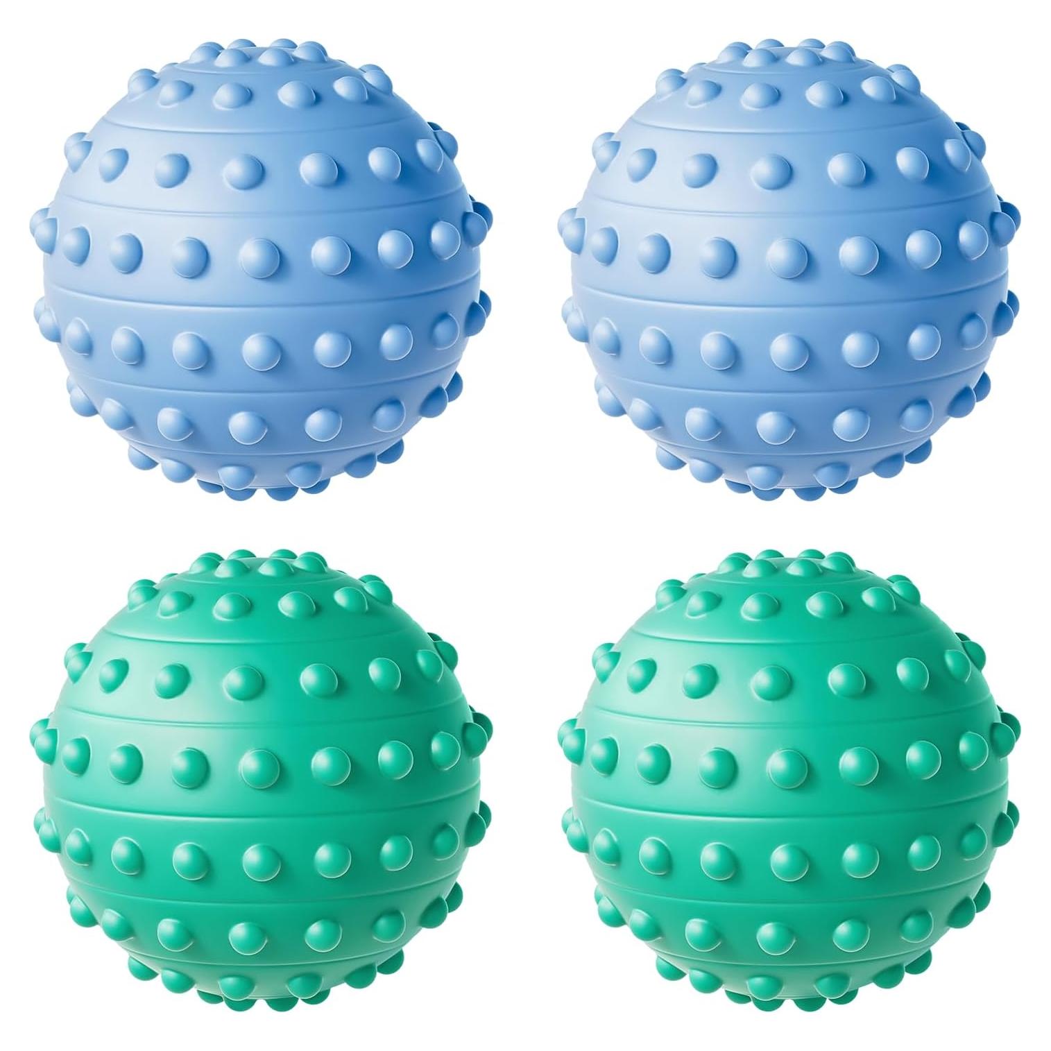 Bolas de Masaje Espinosas HSOOVZN 4 Pcs 4.83 cm Alivio Dolor