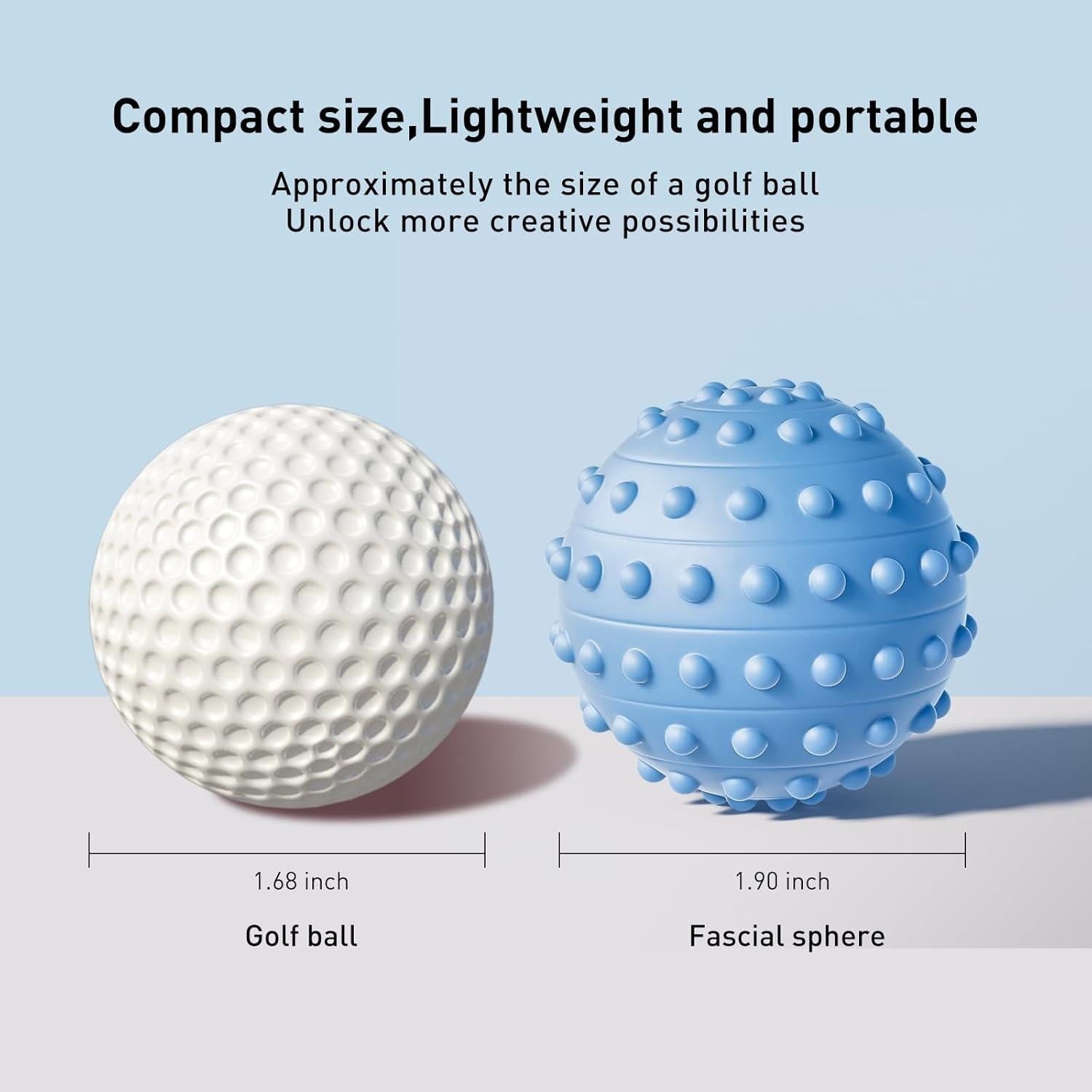 Bolas de Masaje Espinosas HSOOVZN 4 Pcs 4.83 cm Alivio Dolor