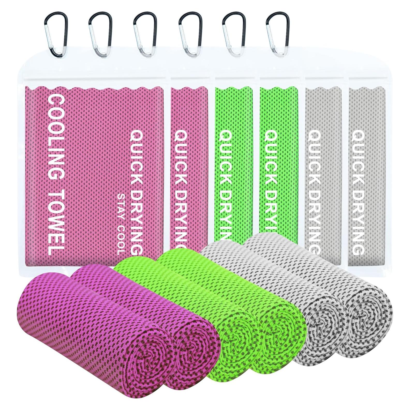 Paquete de 6 Toallas de Enfriamiento CYCLXY 100x30cm Microfibra