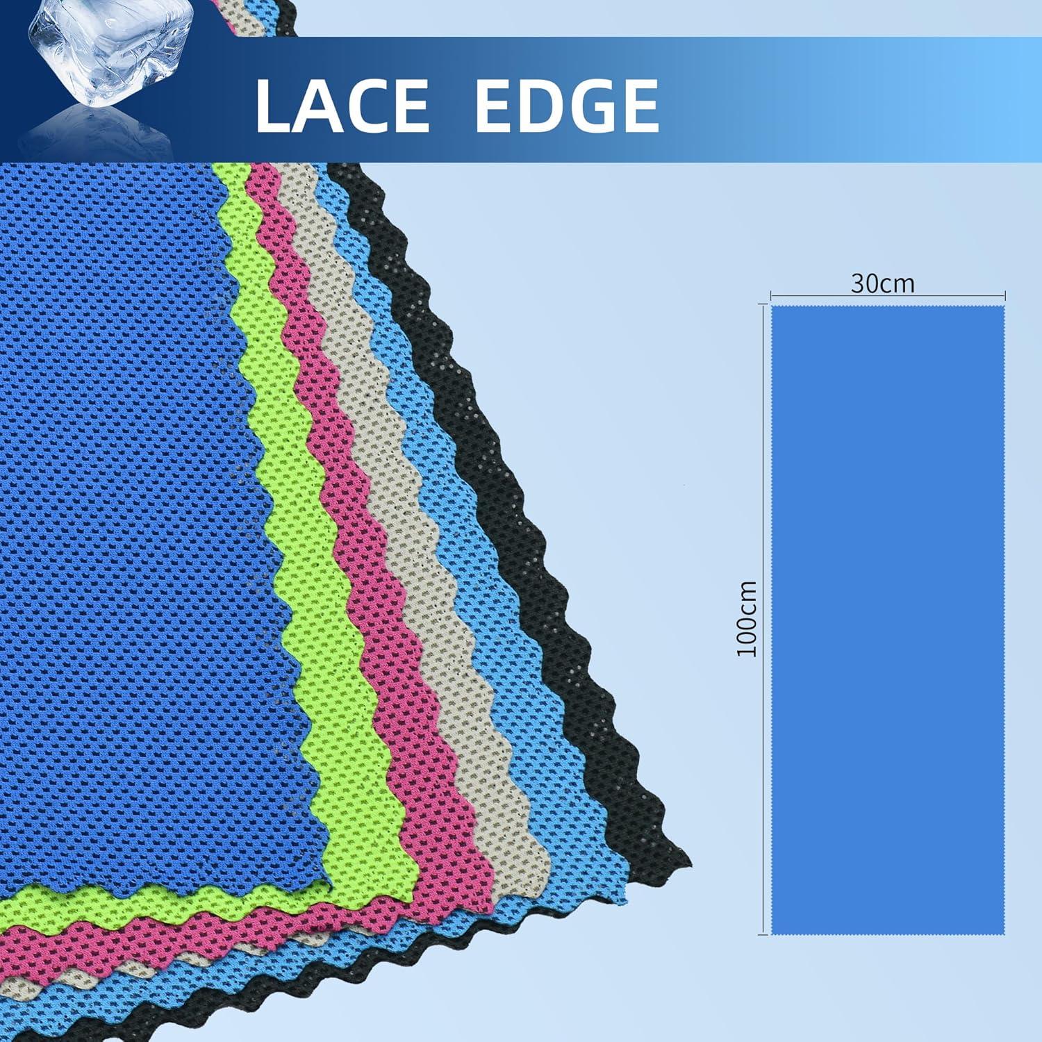 Paquete de 6 Toallas de Enfriamiento CYCLXY 100x30cm Microfibra