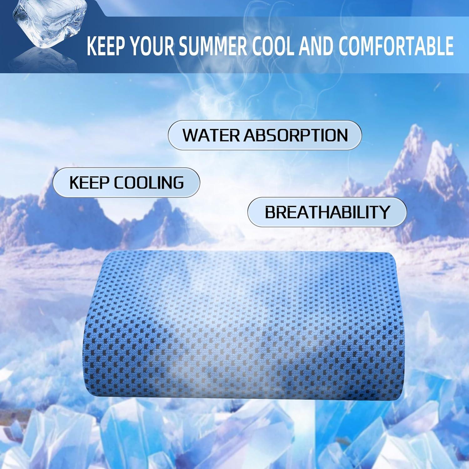 Paquete de 6 Toallas de Enfriamiento CYCLXY 100x30cm Microfibra