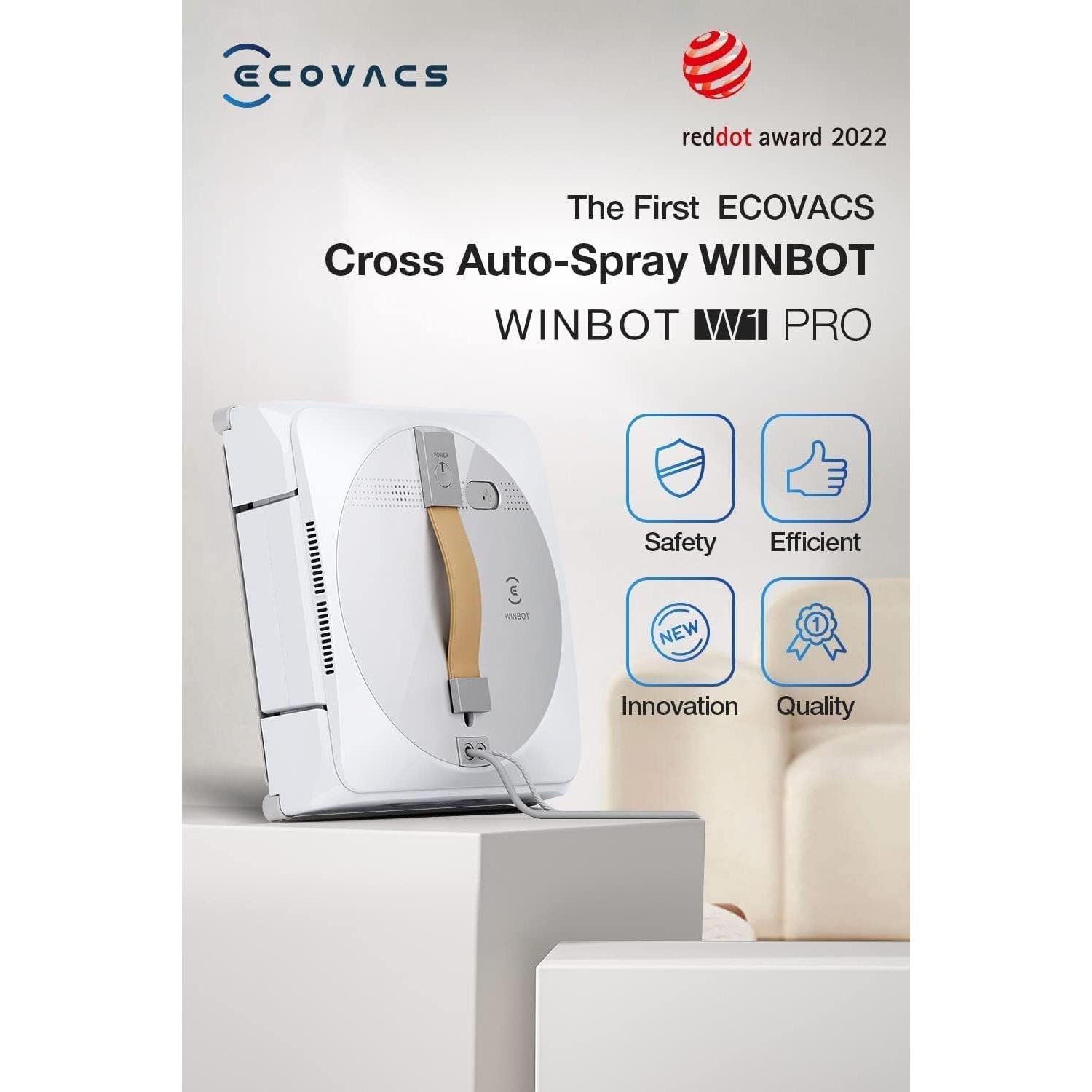 Robot de Limpieza de Ventanas ECOVACS Winbot W1 Pro 2800Pa