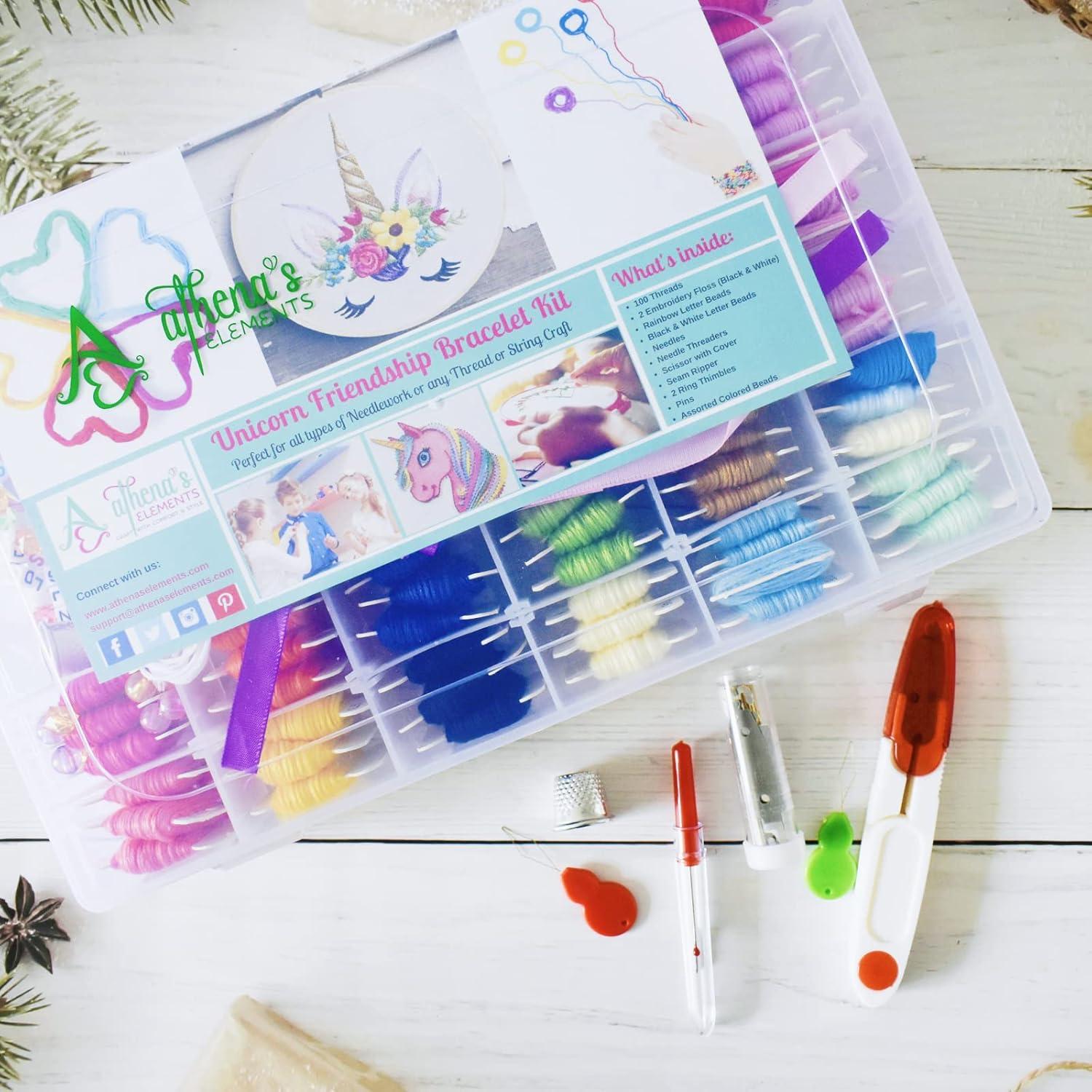 Kit de Hilo de Bordado Elementos de Athena - 100 Piezas Arcoíris