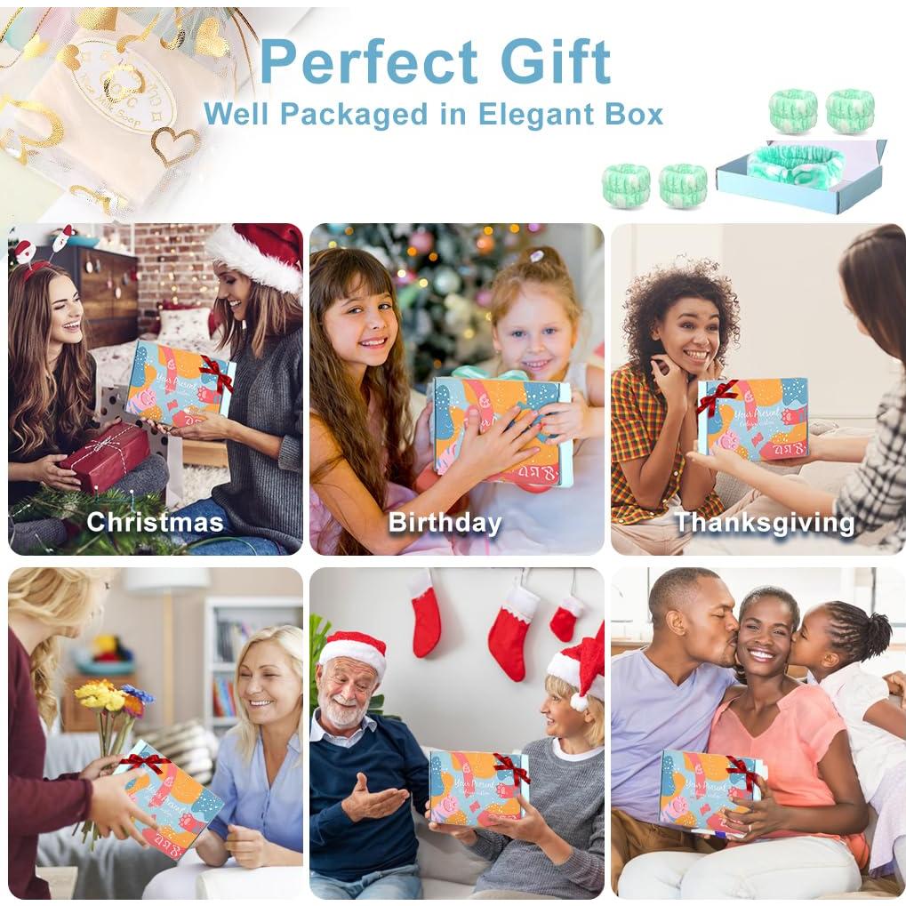 Conjunto Diadema y Pulsera Cuidado Piel xkrt1688 Verde