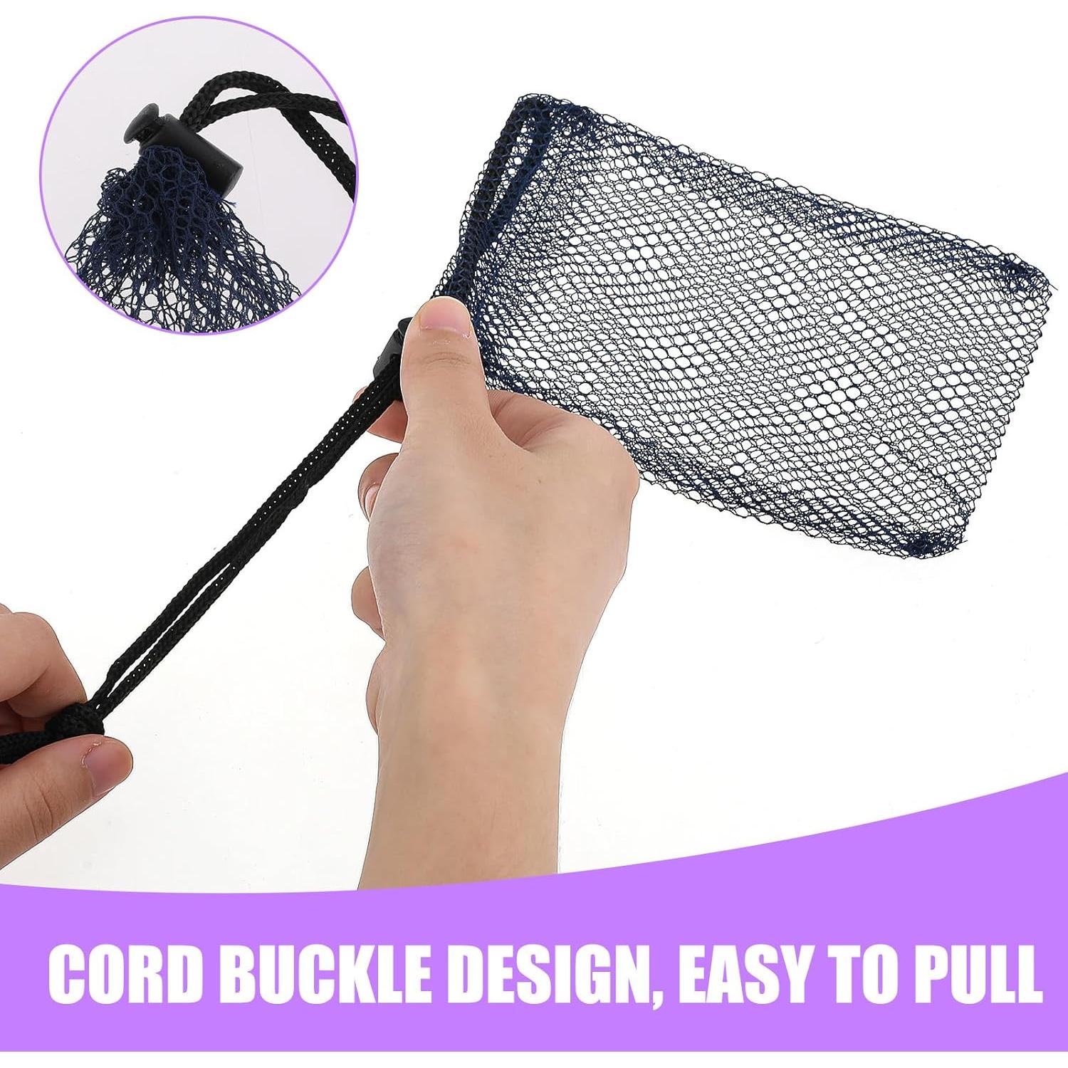 5 Bolsas de Malla Coloridas Trinkrittey 15x10 cm con Cierre