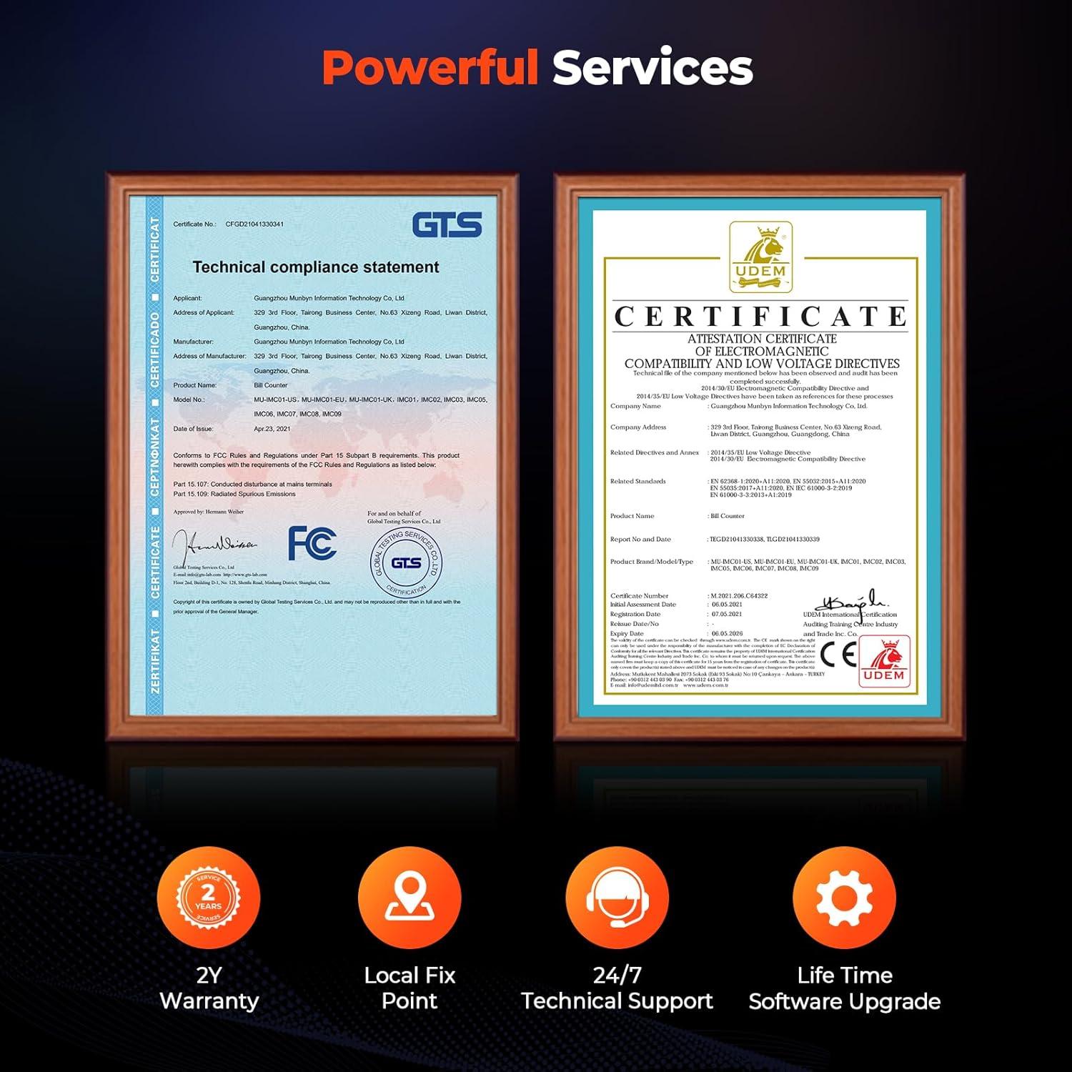 Contadora de Dinero MUNBYN IMC08 Dual Denominación Mixta