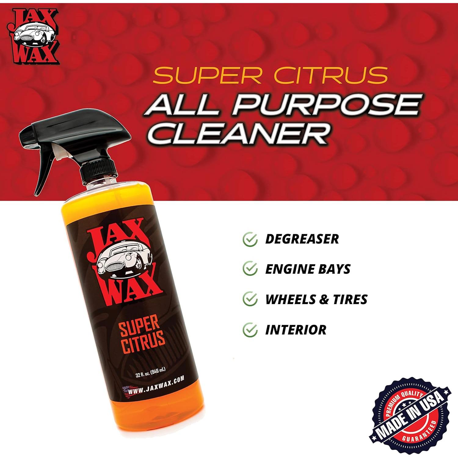 Limpiador Multiusos Jax Wax Super Citrus 946ml - Spray para Autos