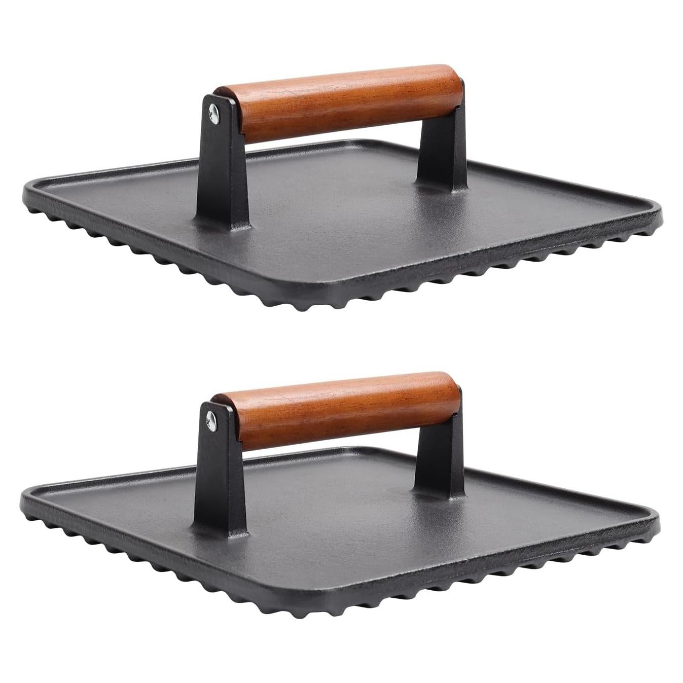 Prensa de Hamburguesas de Hierro Fundido SafBbcue 10" x2