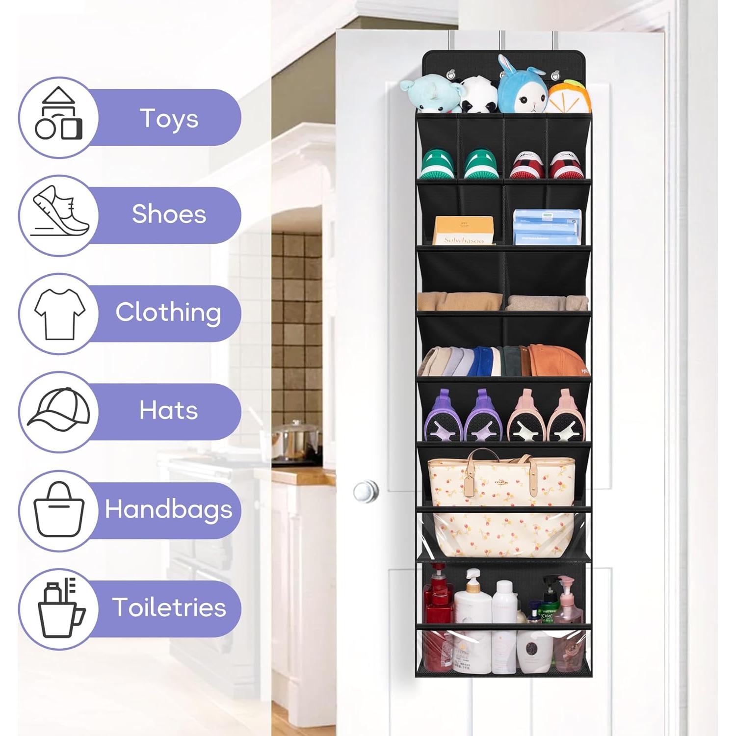 Organizador de Zapatos Colgante MISSLO Negro para 20 Pares