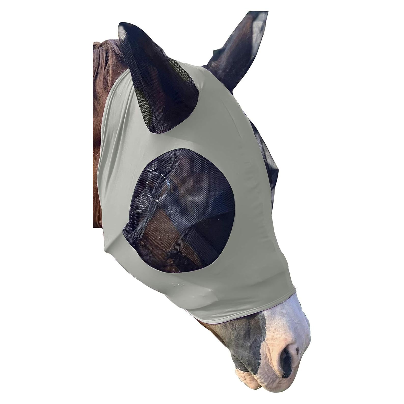Máscara de Moscas para Caballos Prairie Horse Supply - Gris